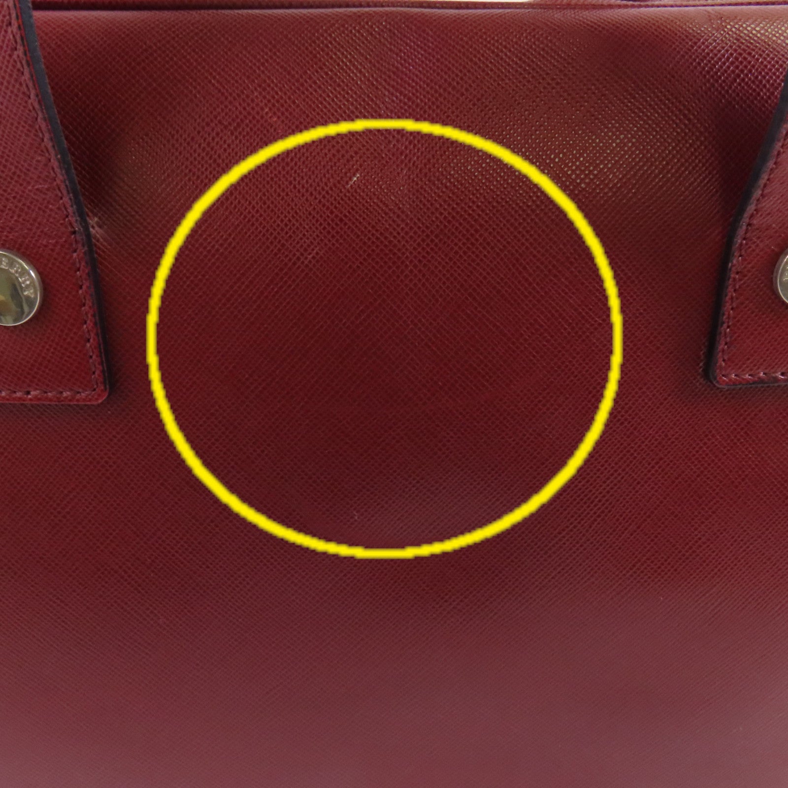 BURBERRY 牛皮皮革Boston Bag銀扣手挽袋