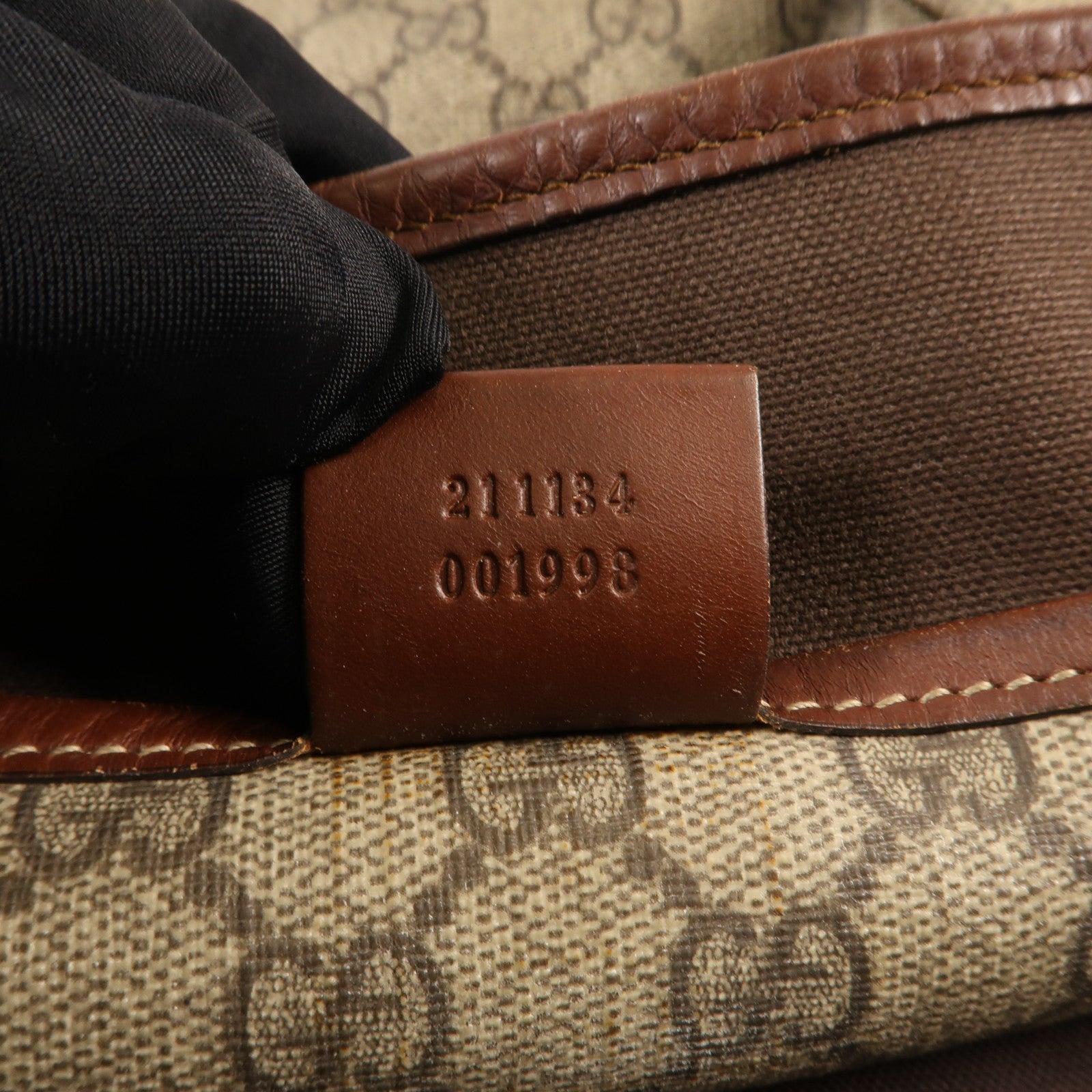 GUCCI 塗層帆布Tote Bag金扣手挽袋