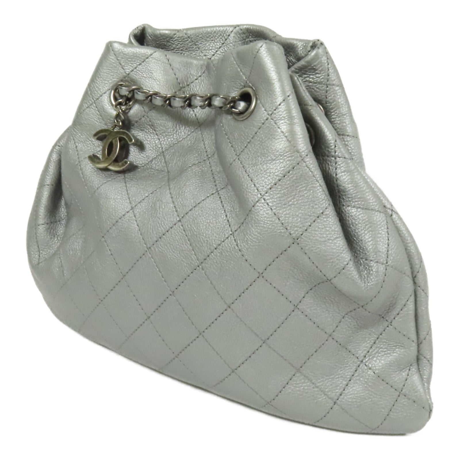 CHANEL 牛皮皮革Drawstring Bucket Bag肩背袋