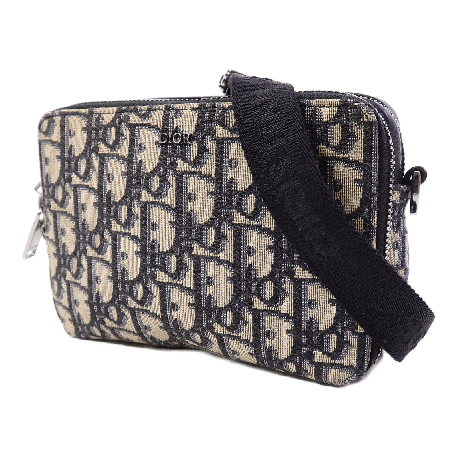 Dior 帆布Zipped Pouch With Strap肩背袋