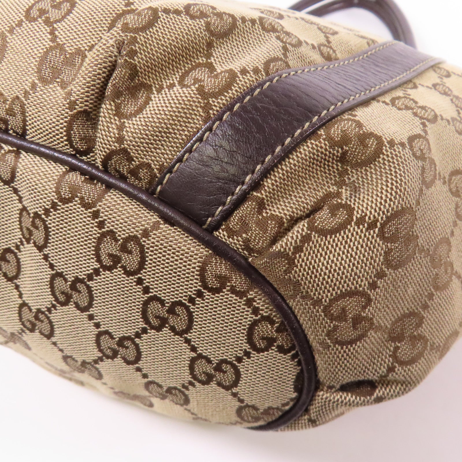 GUCCI 帆布Shoulder Tote金扣肩背袋/手挽袋