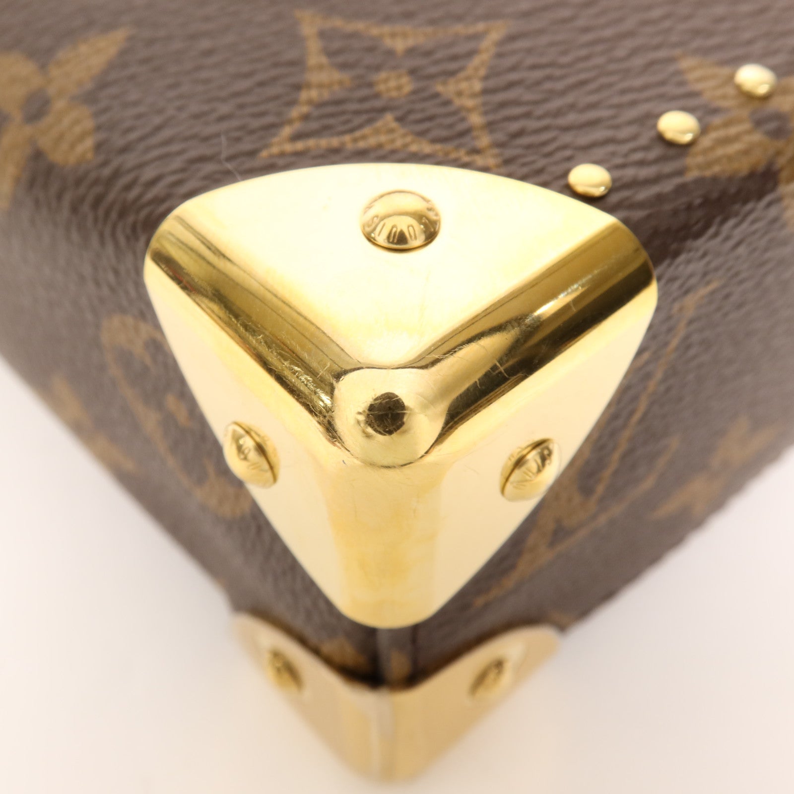 LOUIS VUITTON Monogram/Monogram Reverse Camera Box金扣手挽肩背兩用袋