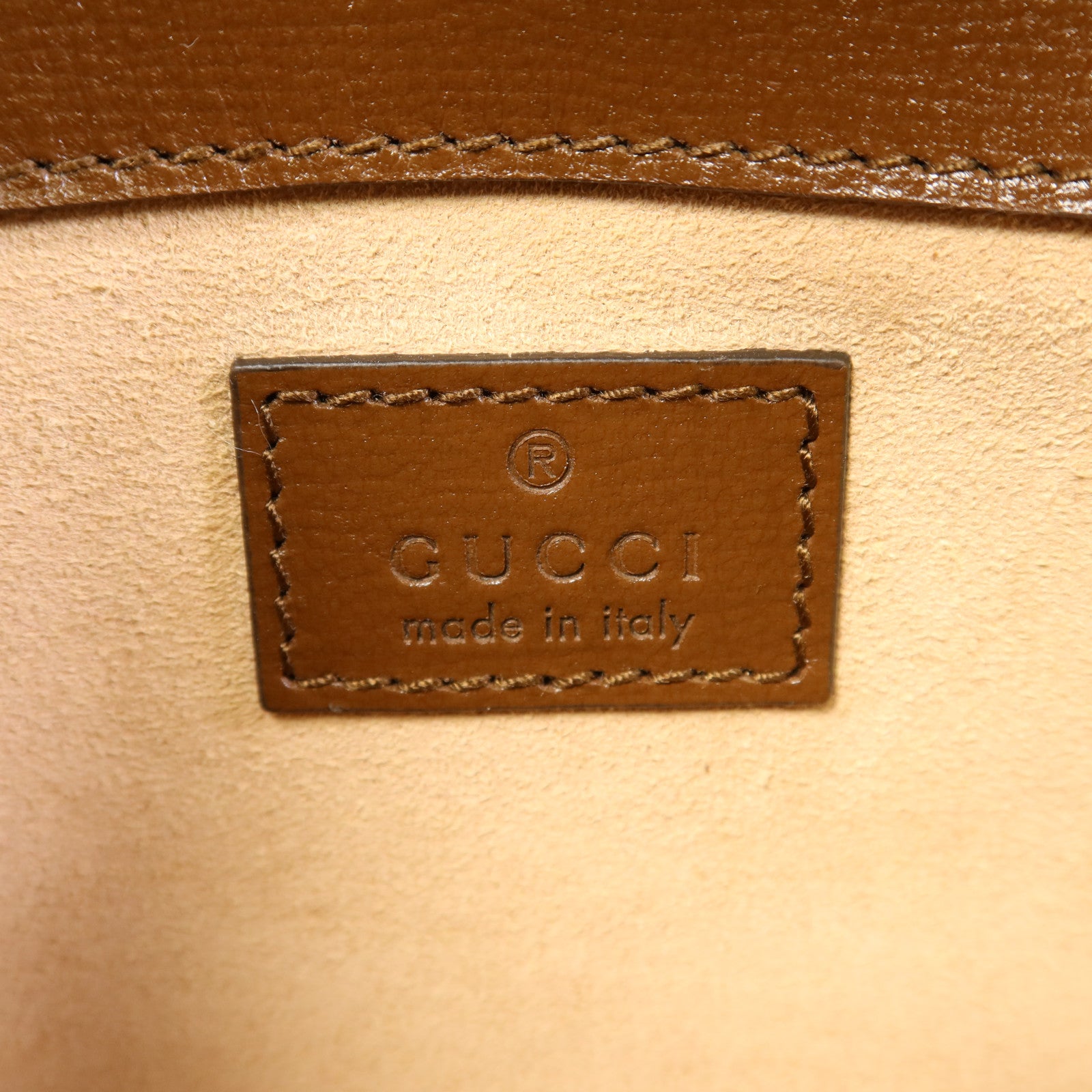 GUCCI 塗層帆布Horsebit 1955金扣手挽肩背兩用袋