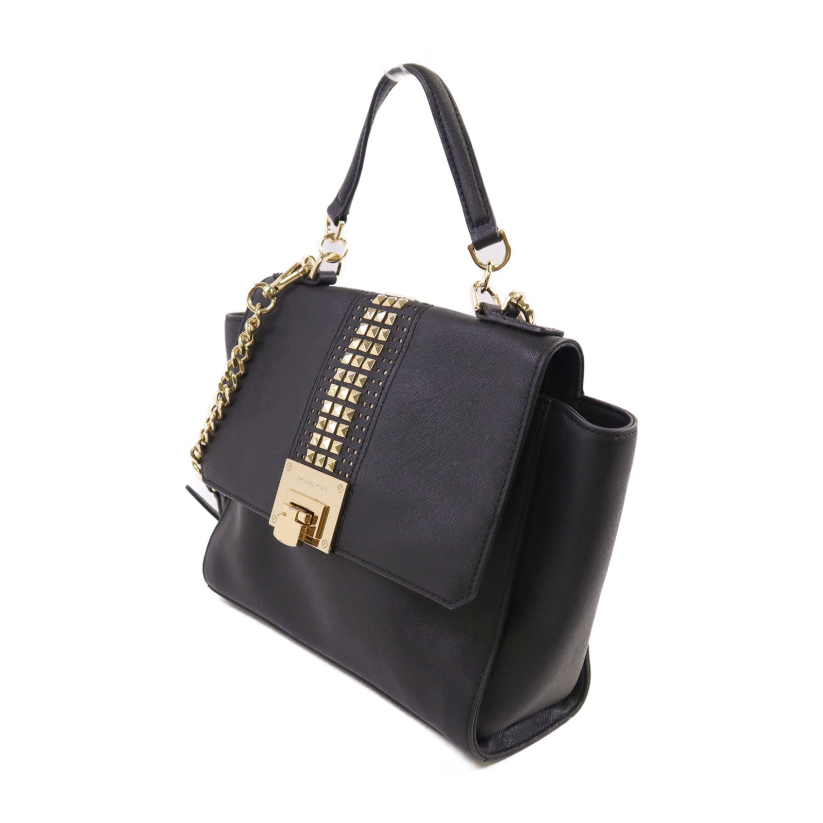 Michael Kors 牛皮皮革2Way Shoulder Bag金扣手挽肩背兩用袋