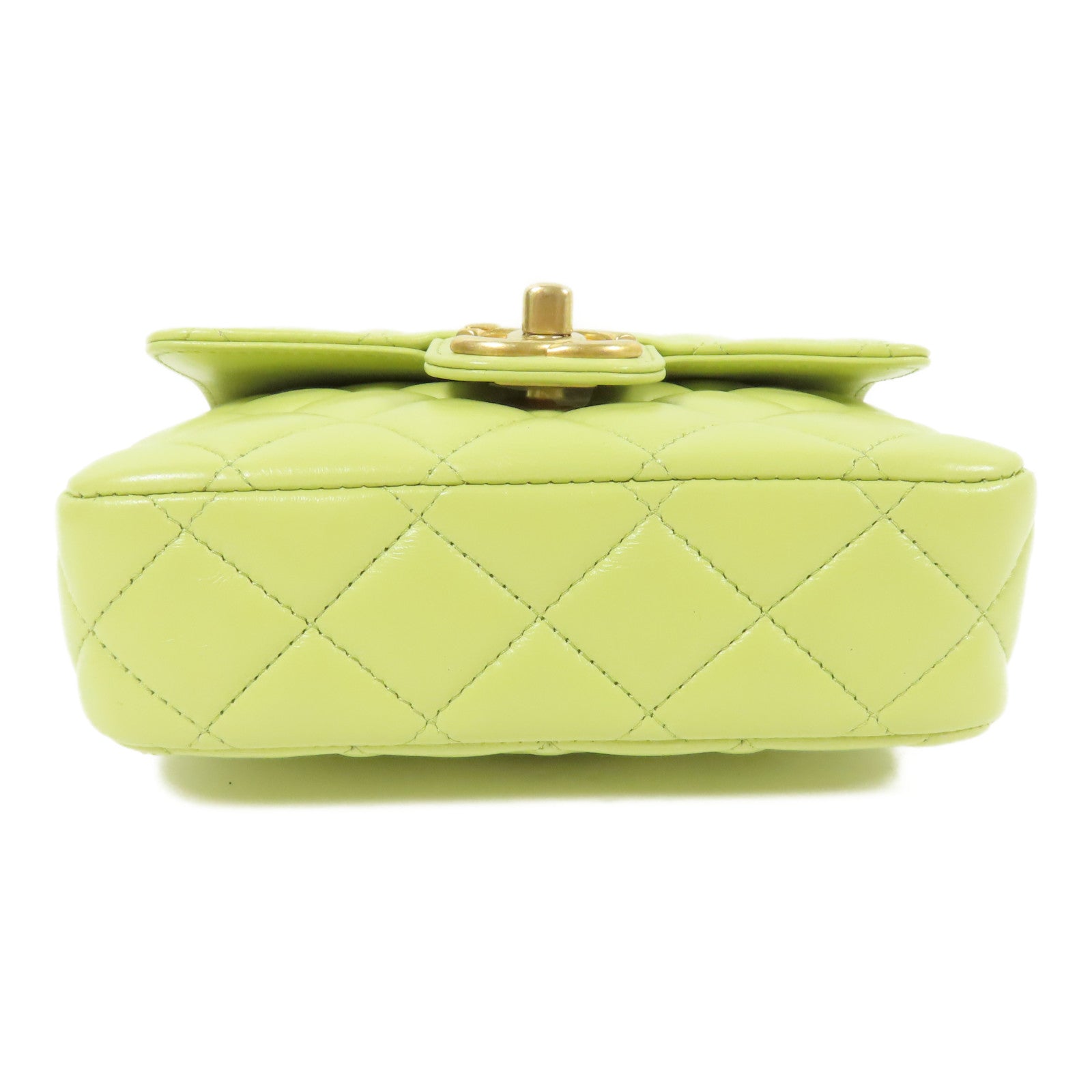 CHANEL 羊皮皮革Charms Chain Mini Flap金扣肩背袋