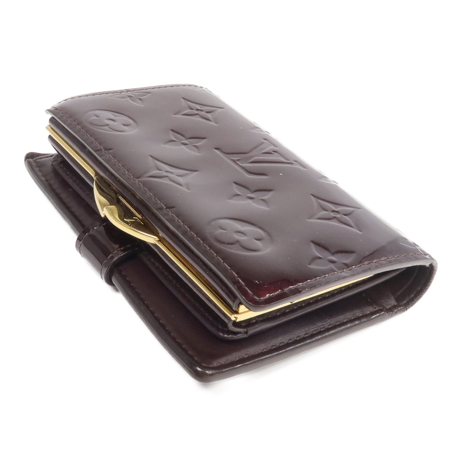 LOUIS VUITTON Monogram Vernis Portefeuille Viennois金扣錢包ve