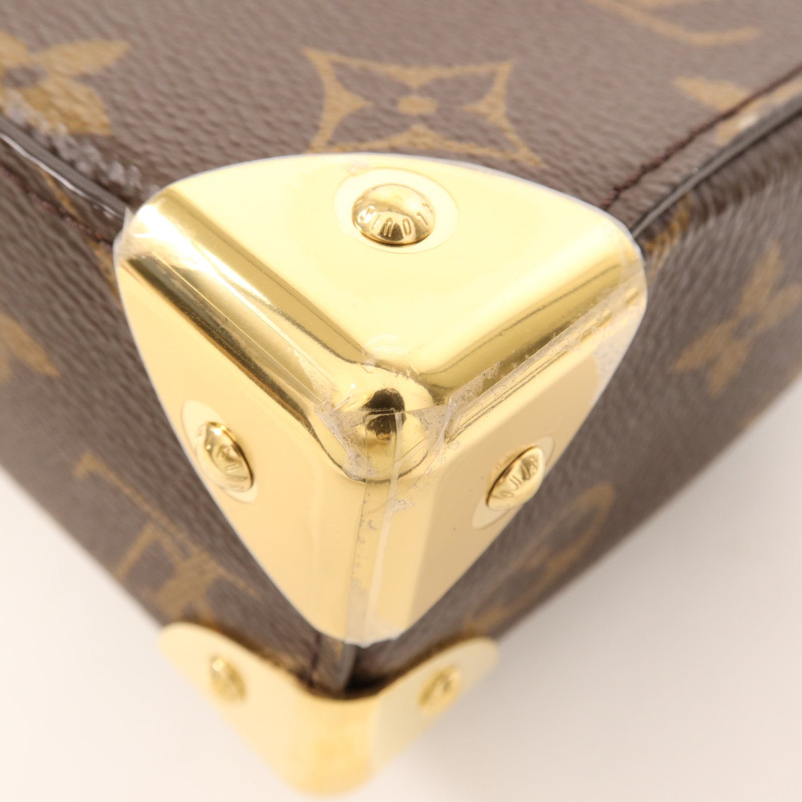 LOUIS VUITTON Monogram/Monogram Reverse Camera Box金扣手挽肩背兩用袋