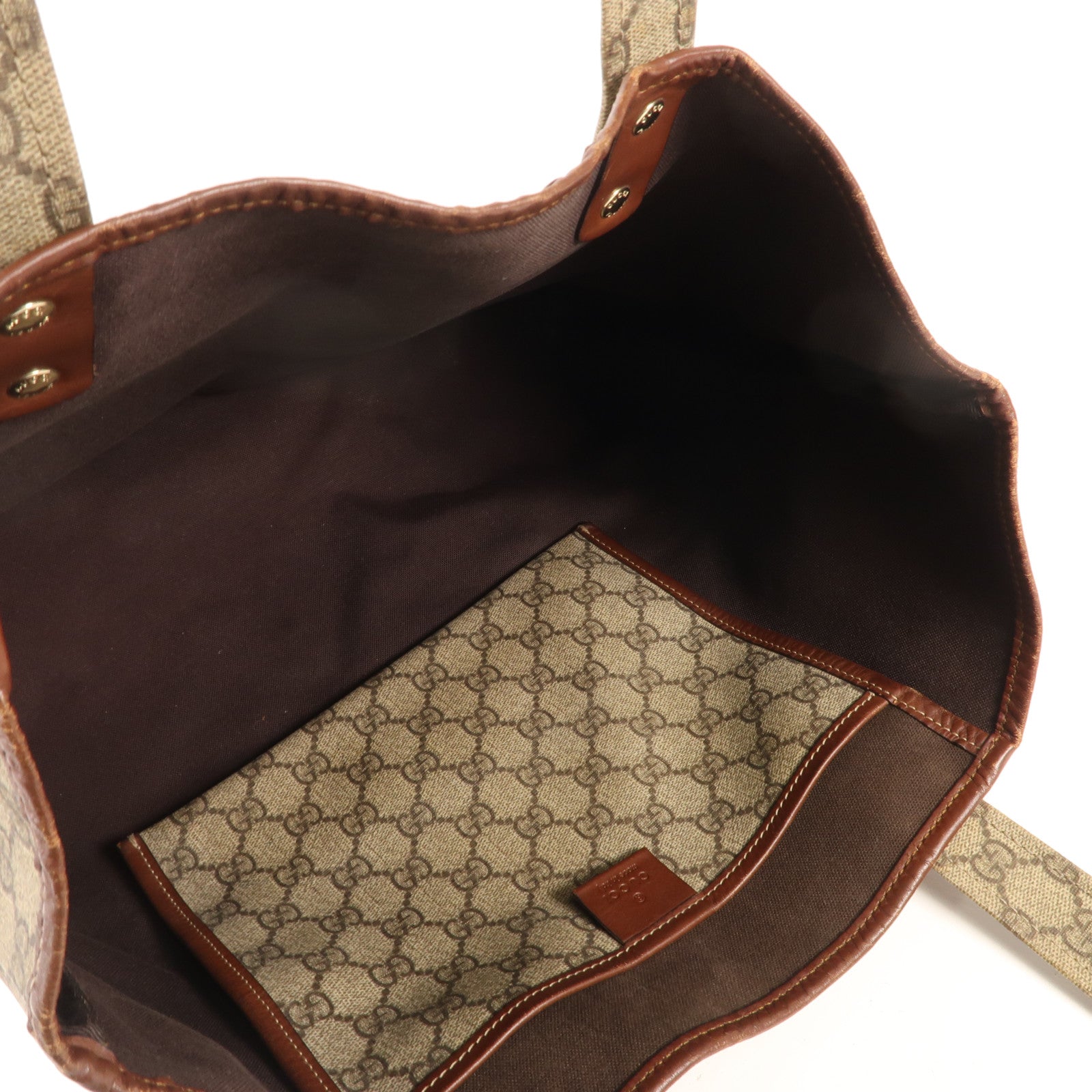 GUCCI 塗層帆布Tote Bag金扣手挽袋