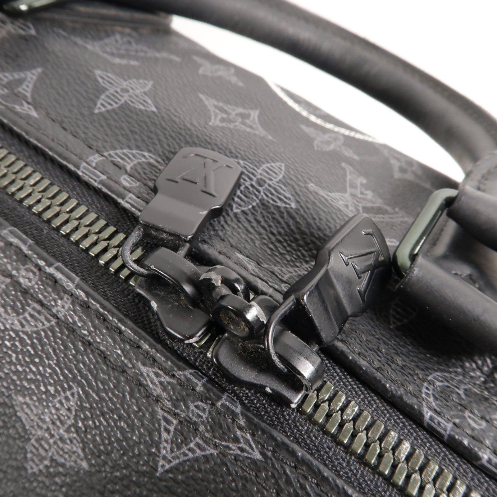 LOUIS VUITTON Monogram Eclipse Keepall Bandouliere 50手挽肩背兩用袋