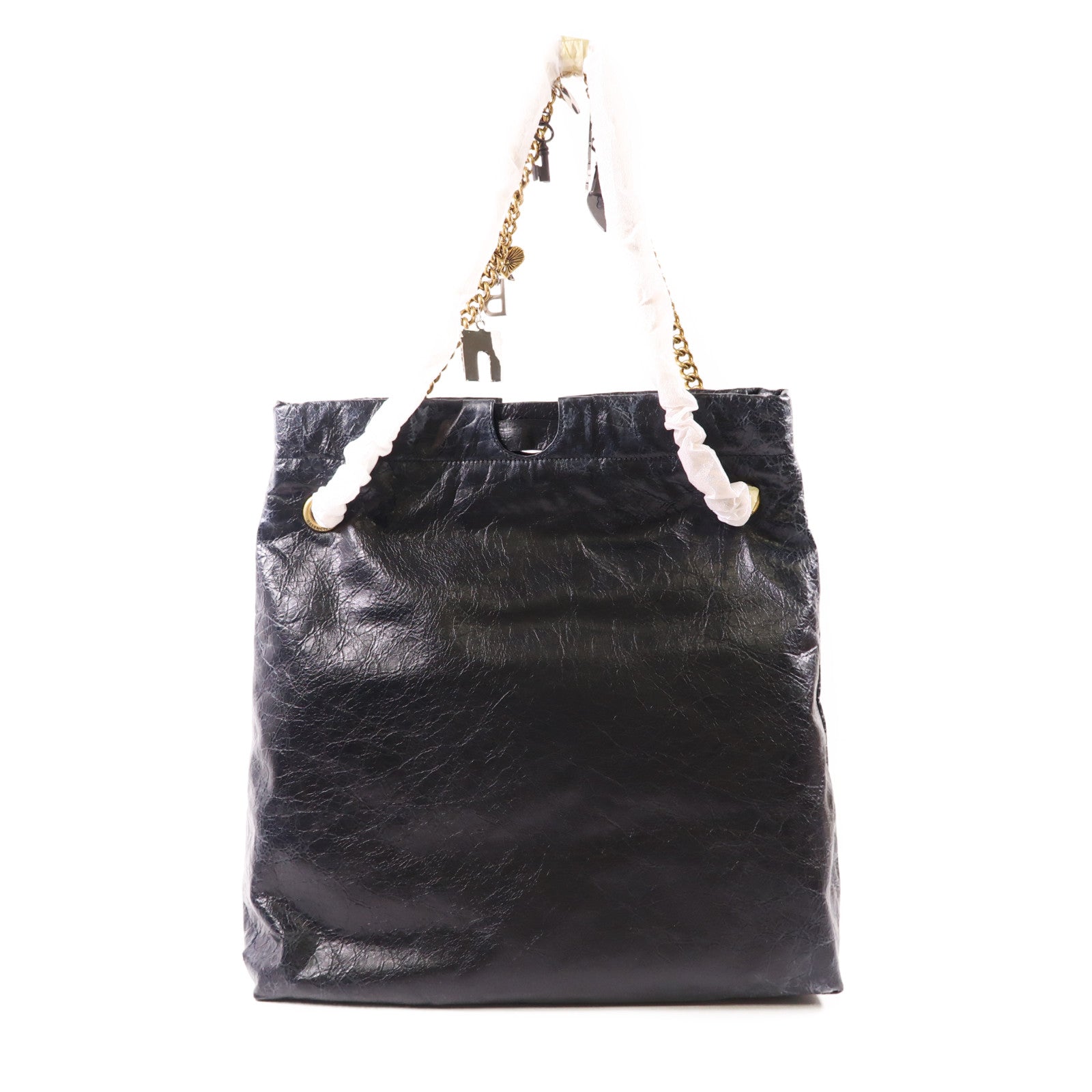 BALENCIAGA 羊皮皮革Crush Medium Tote Bag金扣肩背袋