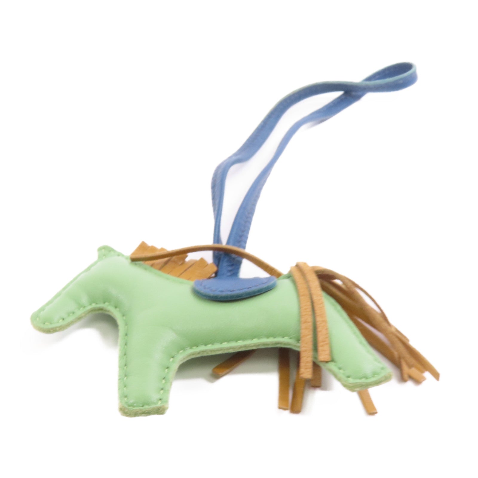 HERMES Rodeo PM Charm Milo Lether Green Brown