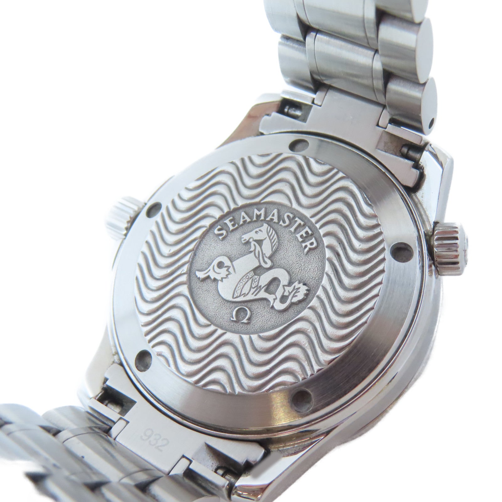 OMEGA Seamaster不鏽鋼手錶自動機芯黑色#16.5cm