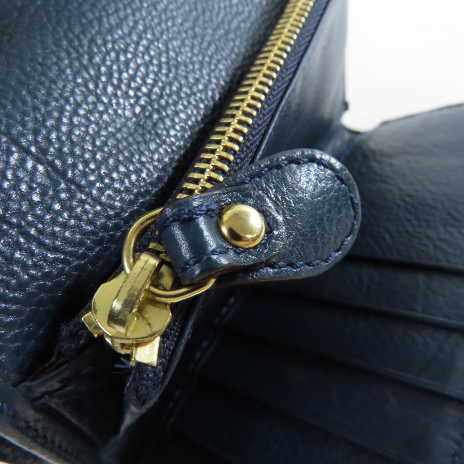 Chloe 【激減優惠】牛皮皮革Medium Wallet金扣中長錢包綠色