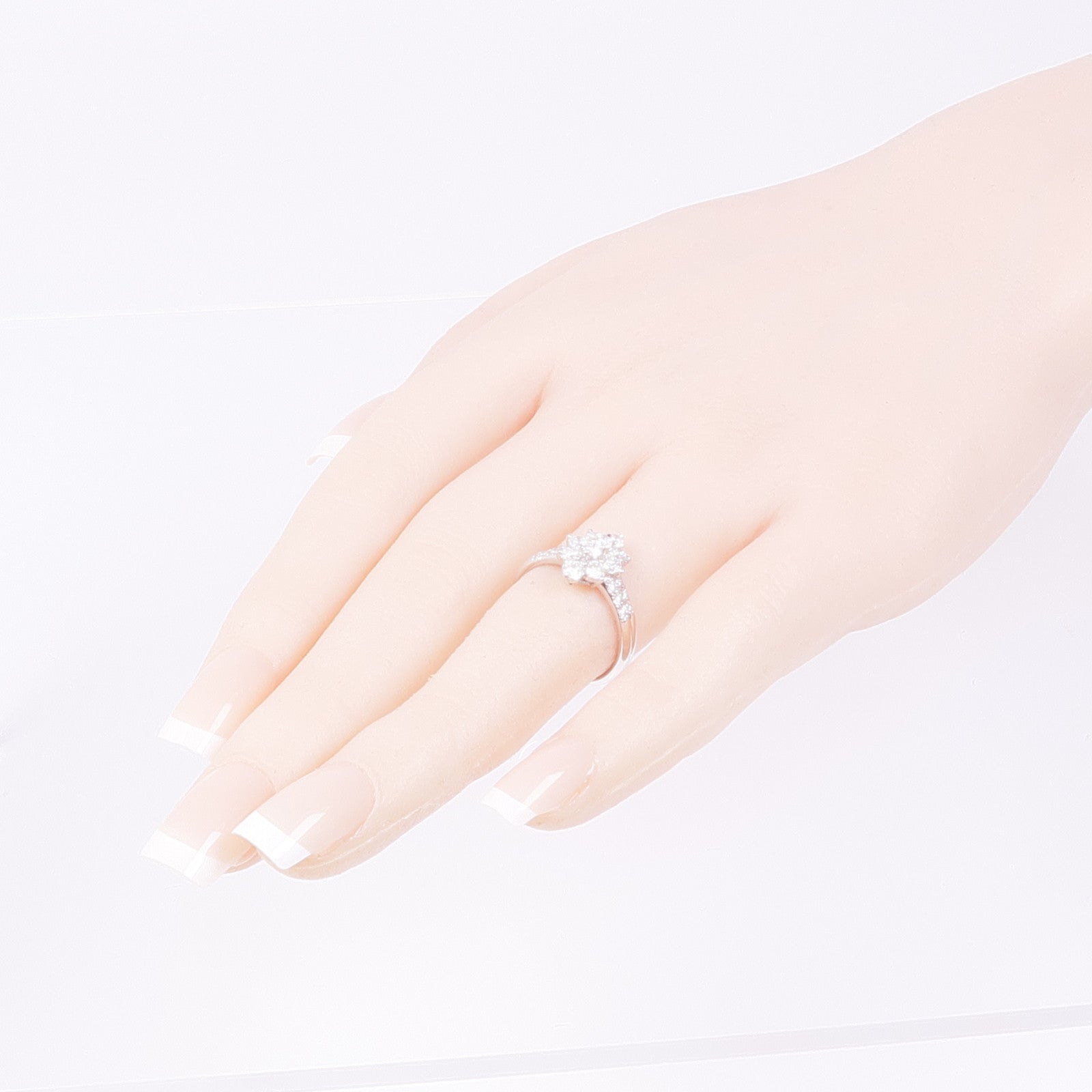 JEWELRY Diamond Ring PT900 Platinum US#5.5
