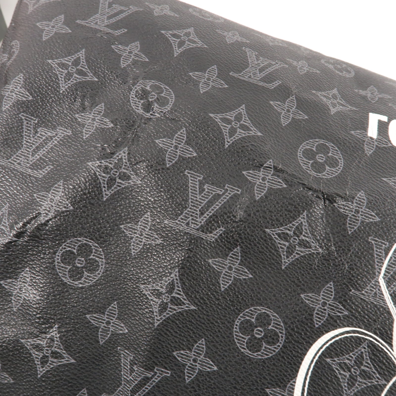 LOUIS VUITTON Monogram Eclipse Keepall Bandouliere 50手挽肩背兩用袋