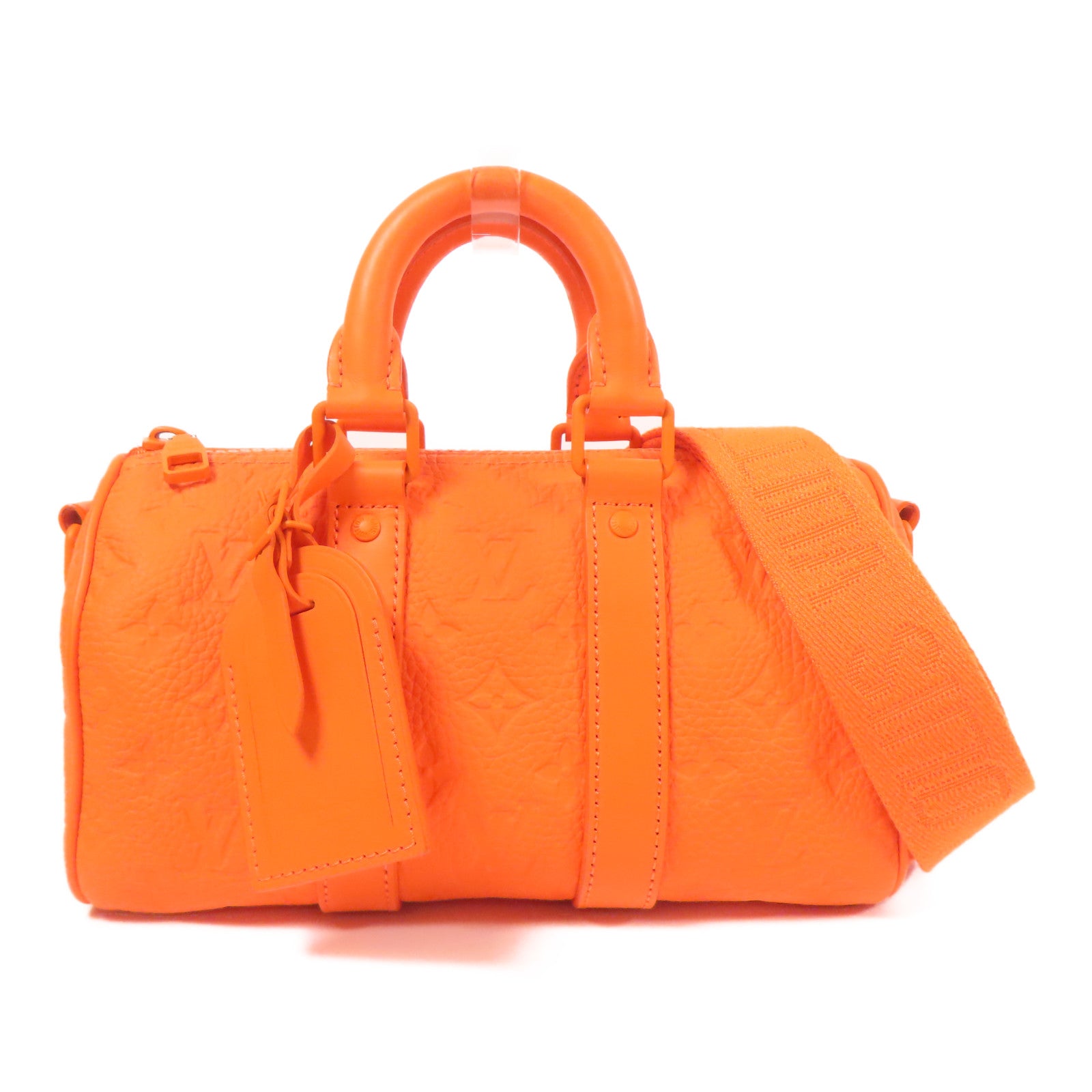 LOUIS VUITTON Taurillon Monogram Keepall Bandoulie手挽肩背兩用袋