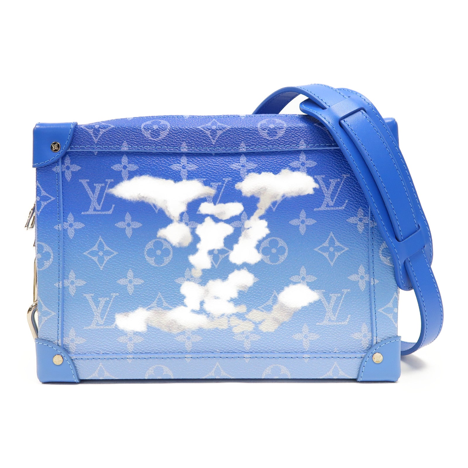LOUIS VUITTON (PRICE DOWN) LV SHW  Soft Trunk Shoulder Bag M45430 Monogram Clouds Blue/White