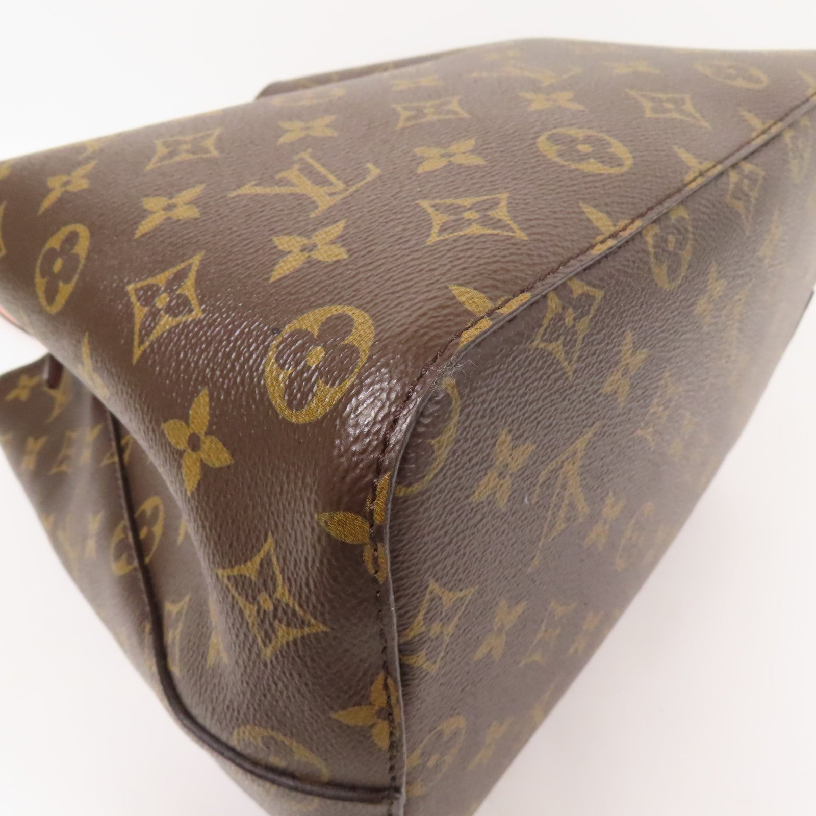 LOUIS VUITTON Monogram Neo Noe金扣手挽肩背兩用袋棕色/粉紅色