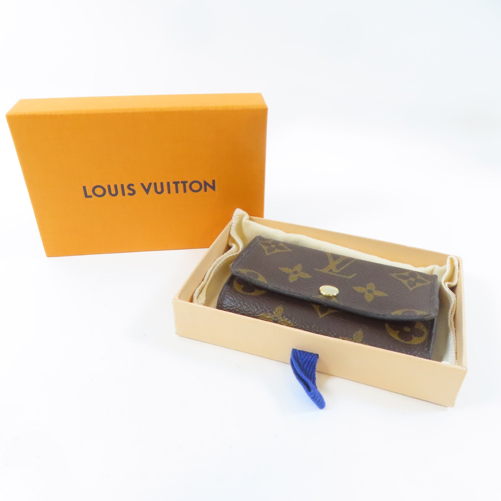 LOUIS VUITTON 【激減優惠】Monogram Key Case金扣鎖匙包啡色