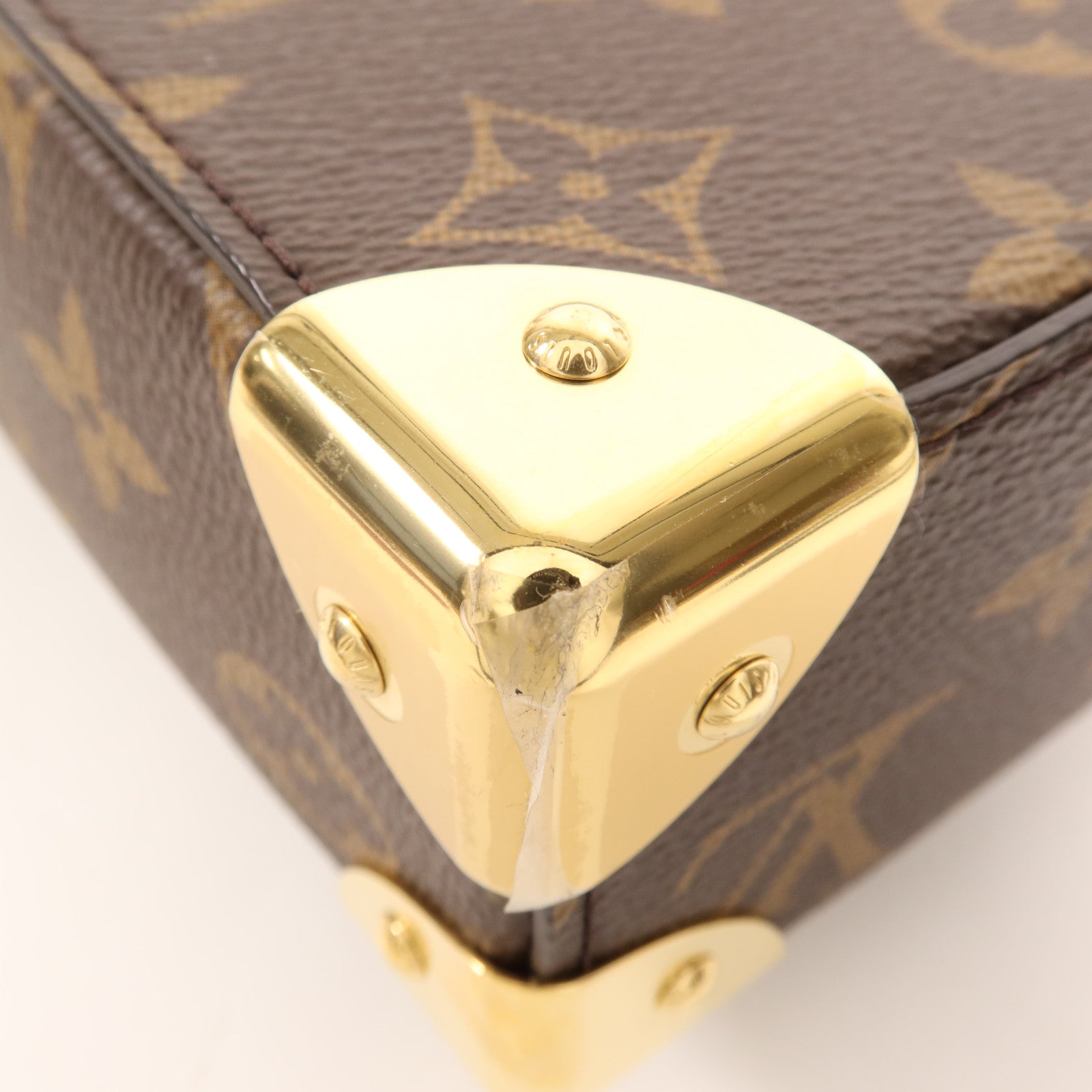 LOUIS VUITTON Monogram/Monogram Reverse Camera Box金扣手挽肩背兩用袋