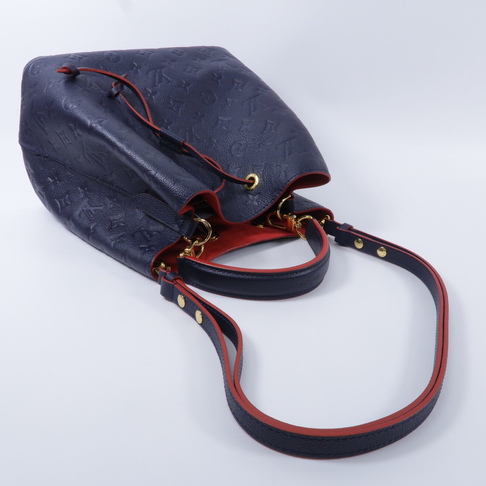 LOUIS VUITTON Monogram Empreinte Neo Noe MM手挽肩背兩用袋