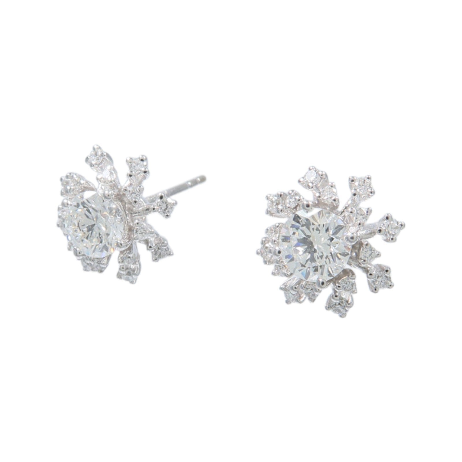 JEWELRY 18K白金Earrings鑽石耳環