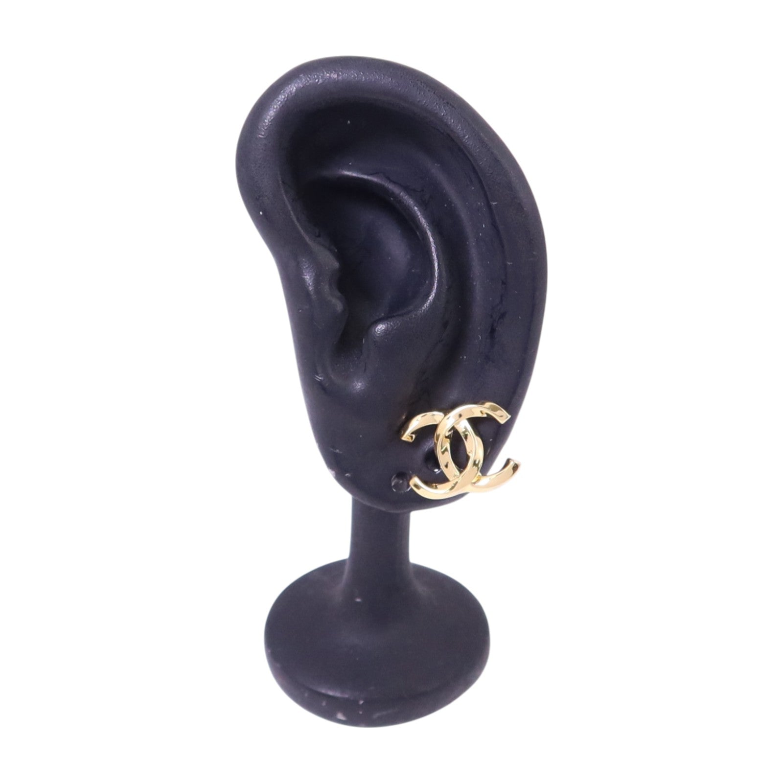 CHANEL 金屬CC Earrings金扣耳環