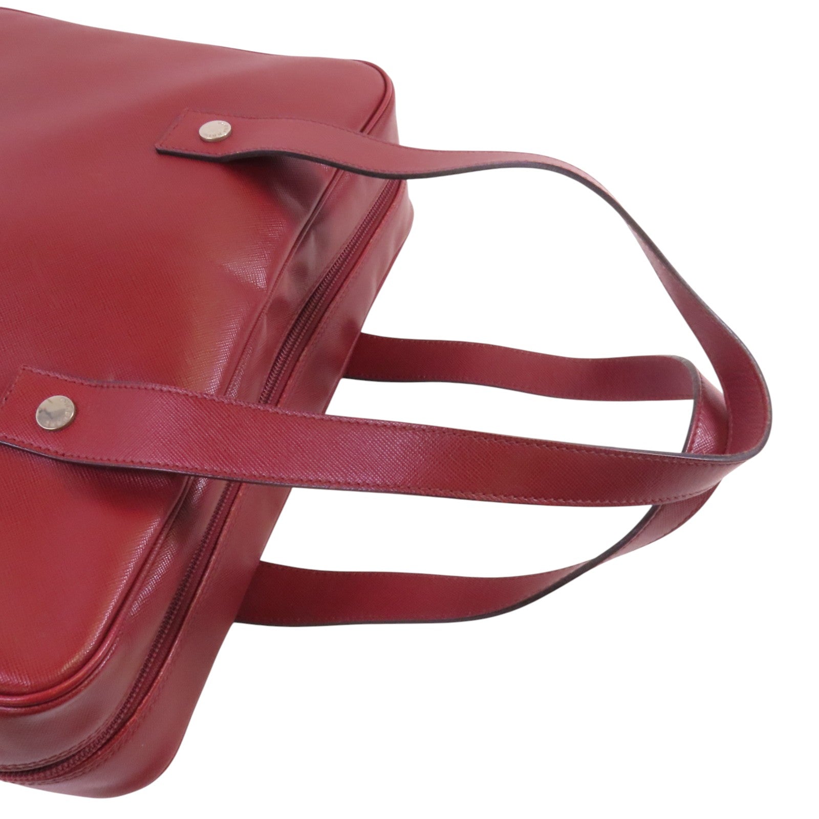 BURBERRY 牛皮皮革Boston Bag銀扣手挽袋