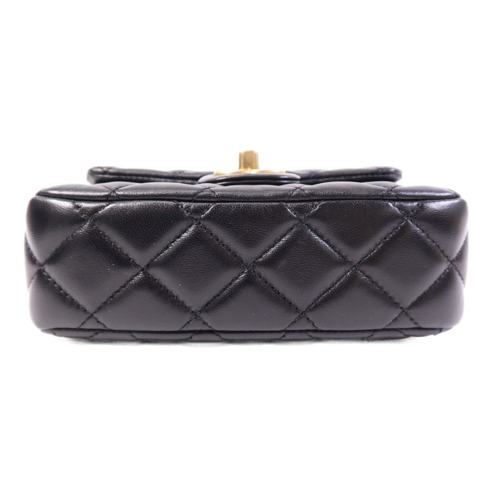 CHANEL 羊皮皮革Shoulder Bag金扣鏈帶肩背袋