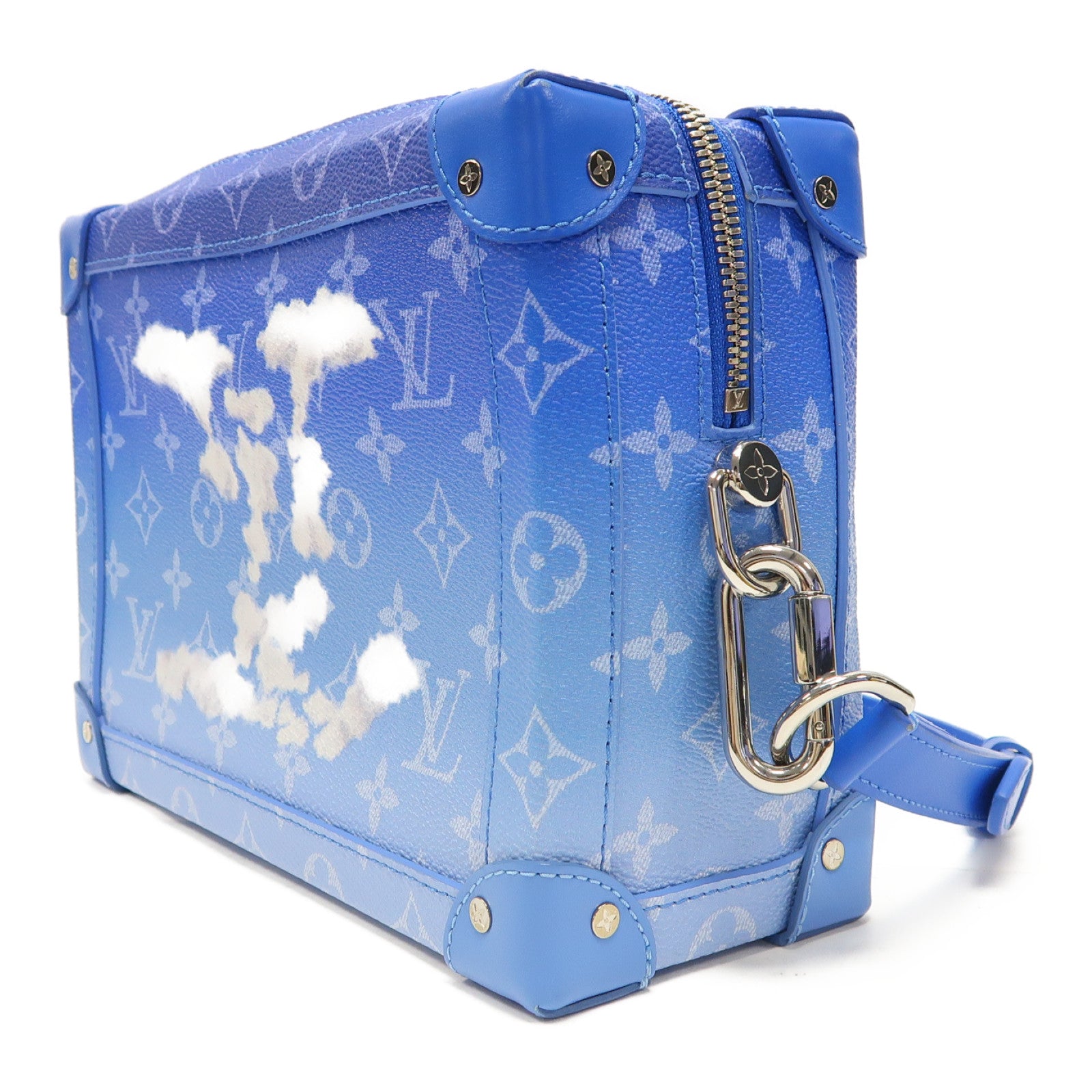 LOUIS VUITTON (PRICE DOWN) LV SHW  Soft Trunk Shoulder Bag M45430 Monogram Clouds Blue/White