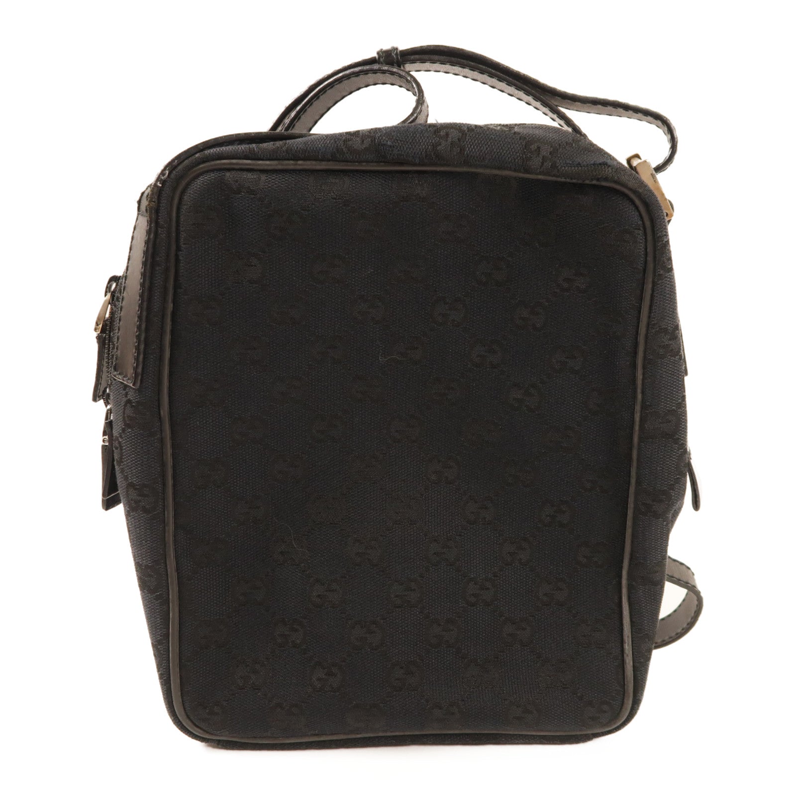 GUCCI 帆布Shoulder Bag銀扣肩背袋