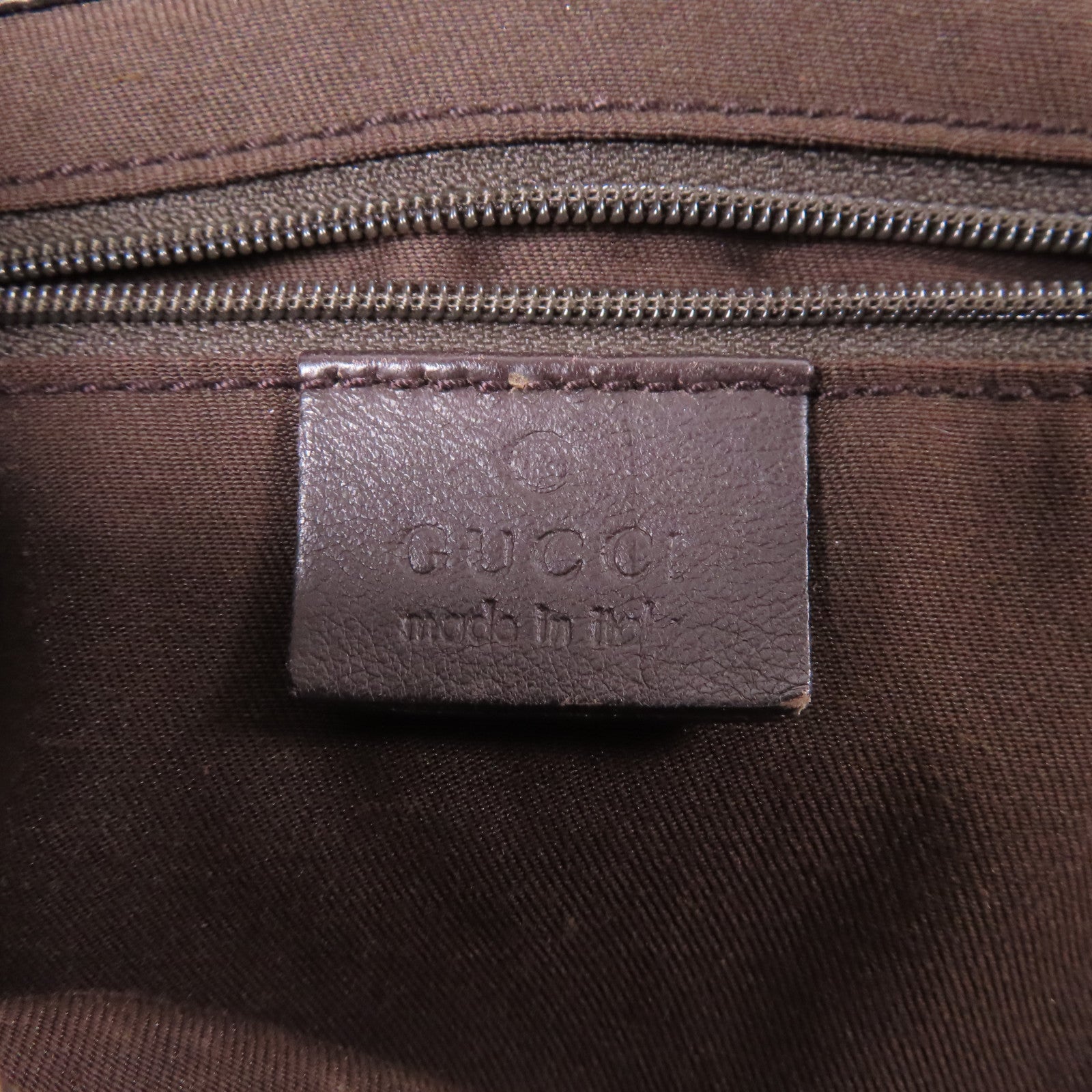 GUCCI 帆布Shoulder Tote金扣肩背袋/手挽袋