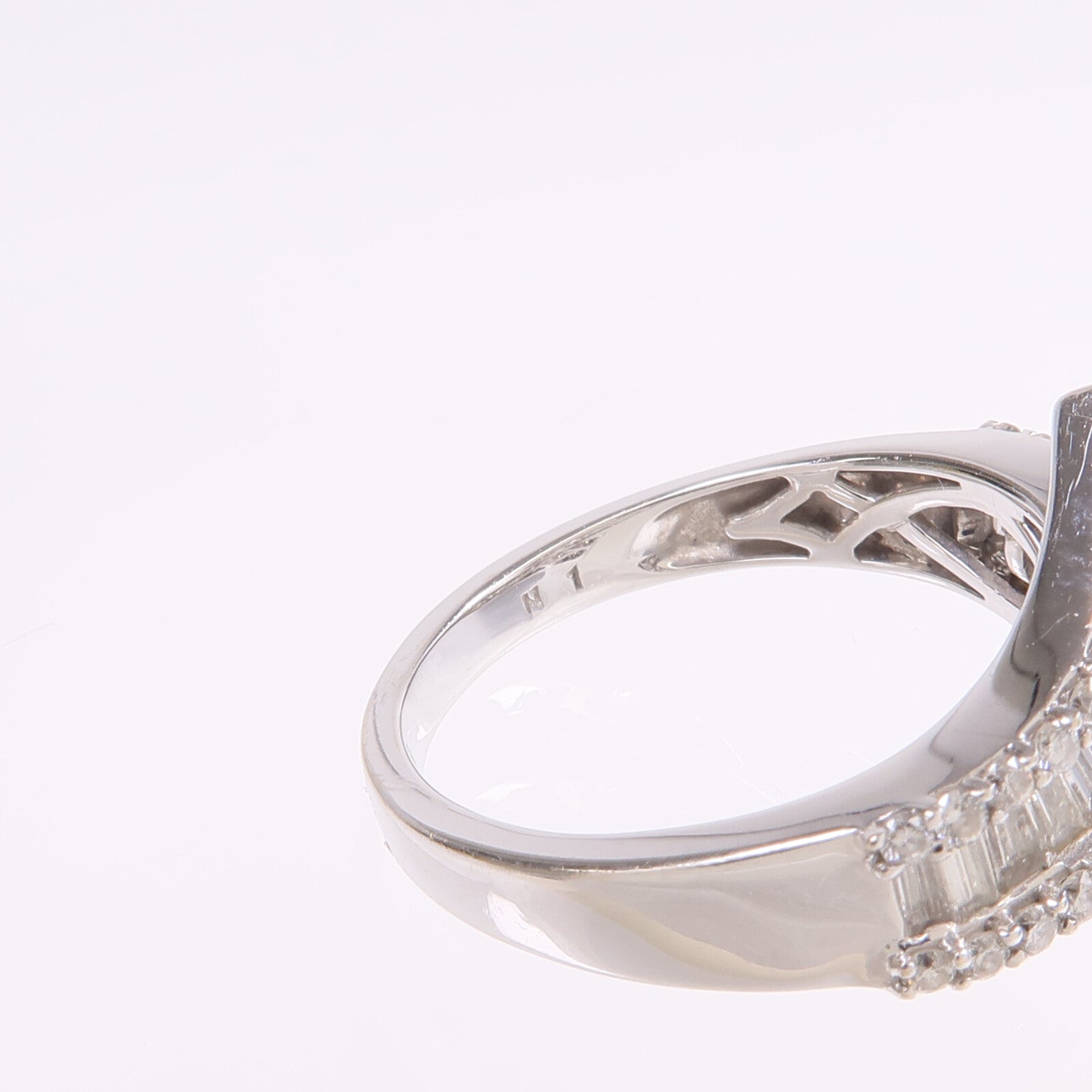 JEWELRY 【激減優惠】18K白金Diamond Ring鑽石戒指US#7