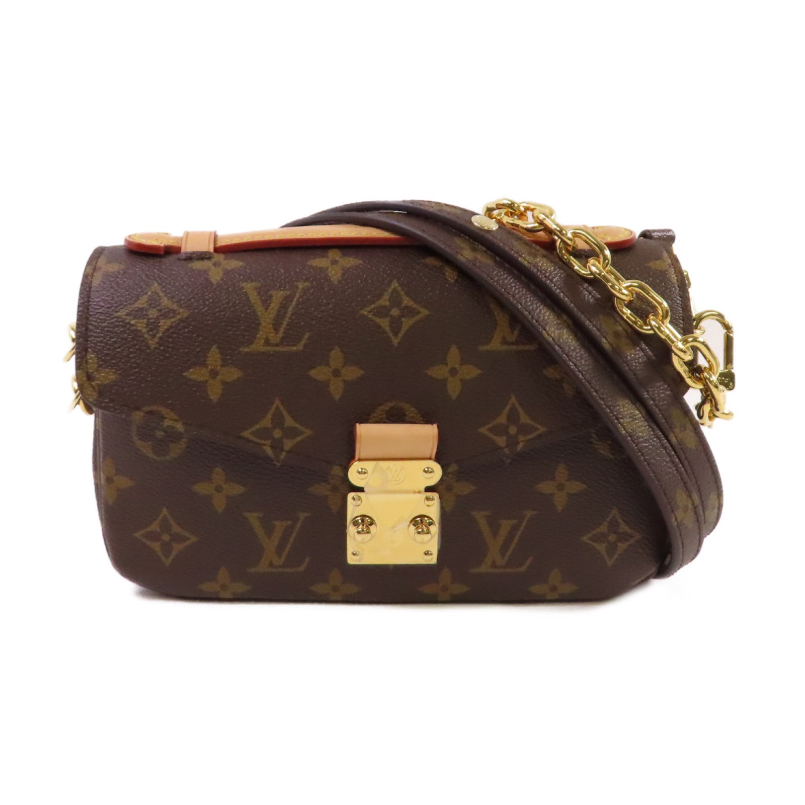 LOUIS VUITTON Monogram Pochete Metis 2Way Shoulder Bag金扣手挽肩背兩用袋啡色