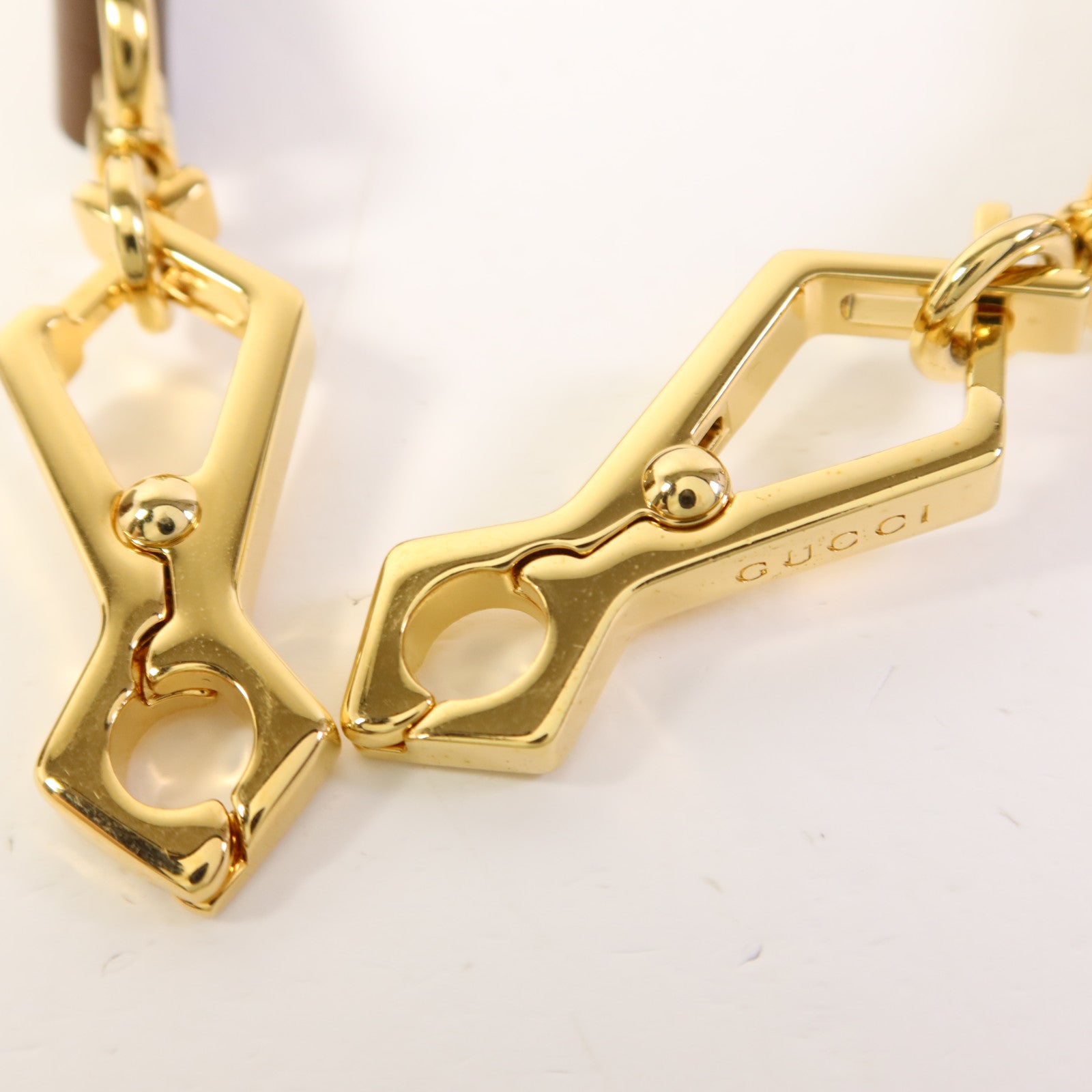 GUCCI 塗層帆布Horsebit 1955金扣手挽肩背兩用袋