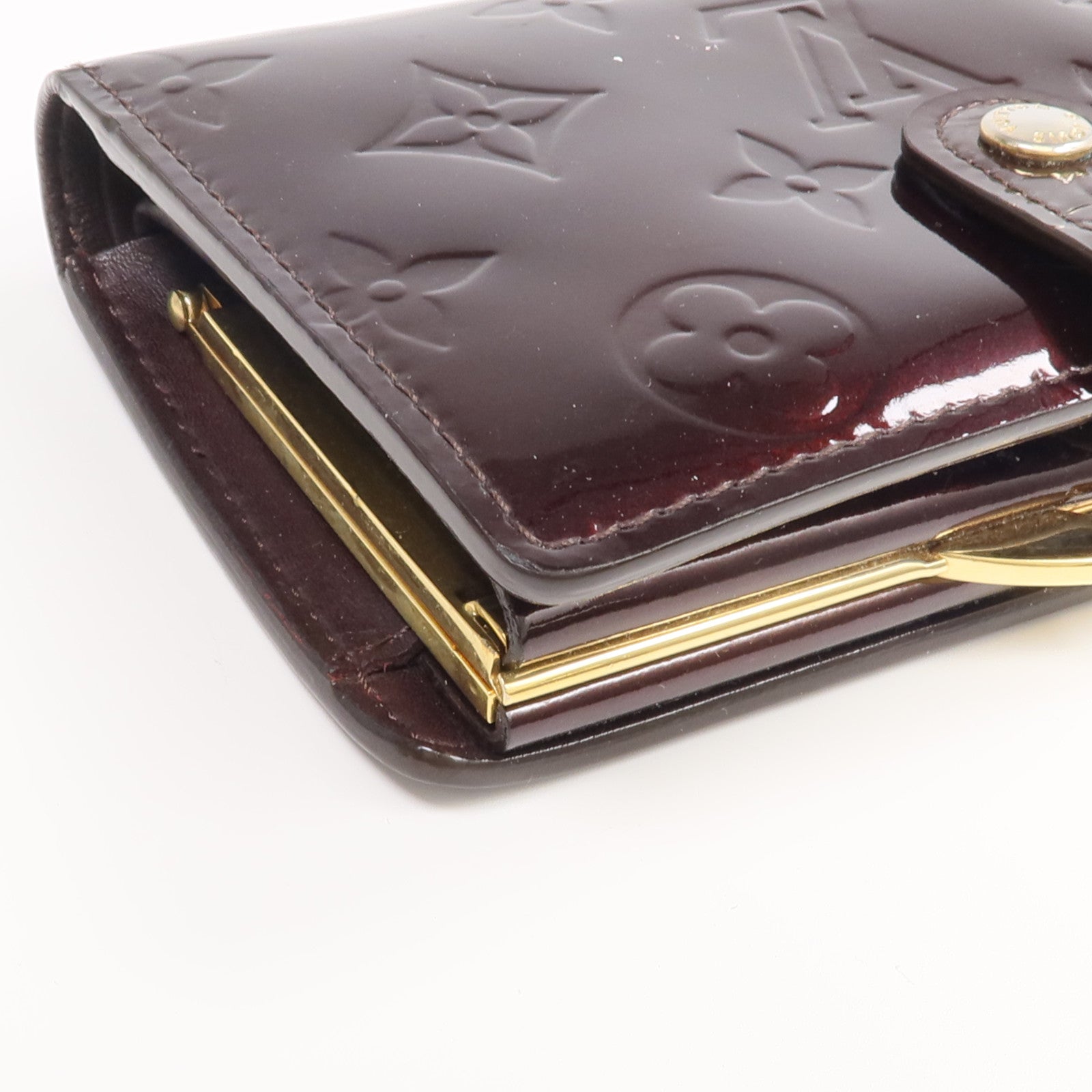 LOUIS VUITTON Monogram Vernis Portefeuille Viennois金扣錢包ve