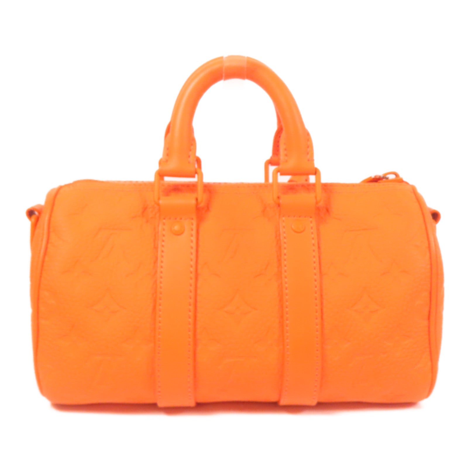 LOUIS VUITTON Taurillon Monogram Keepall Bandoulie手挽肩背兩用袋