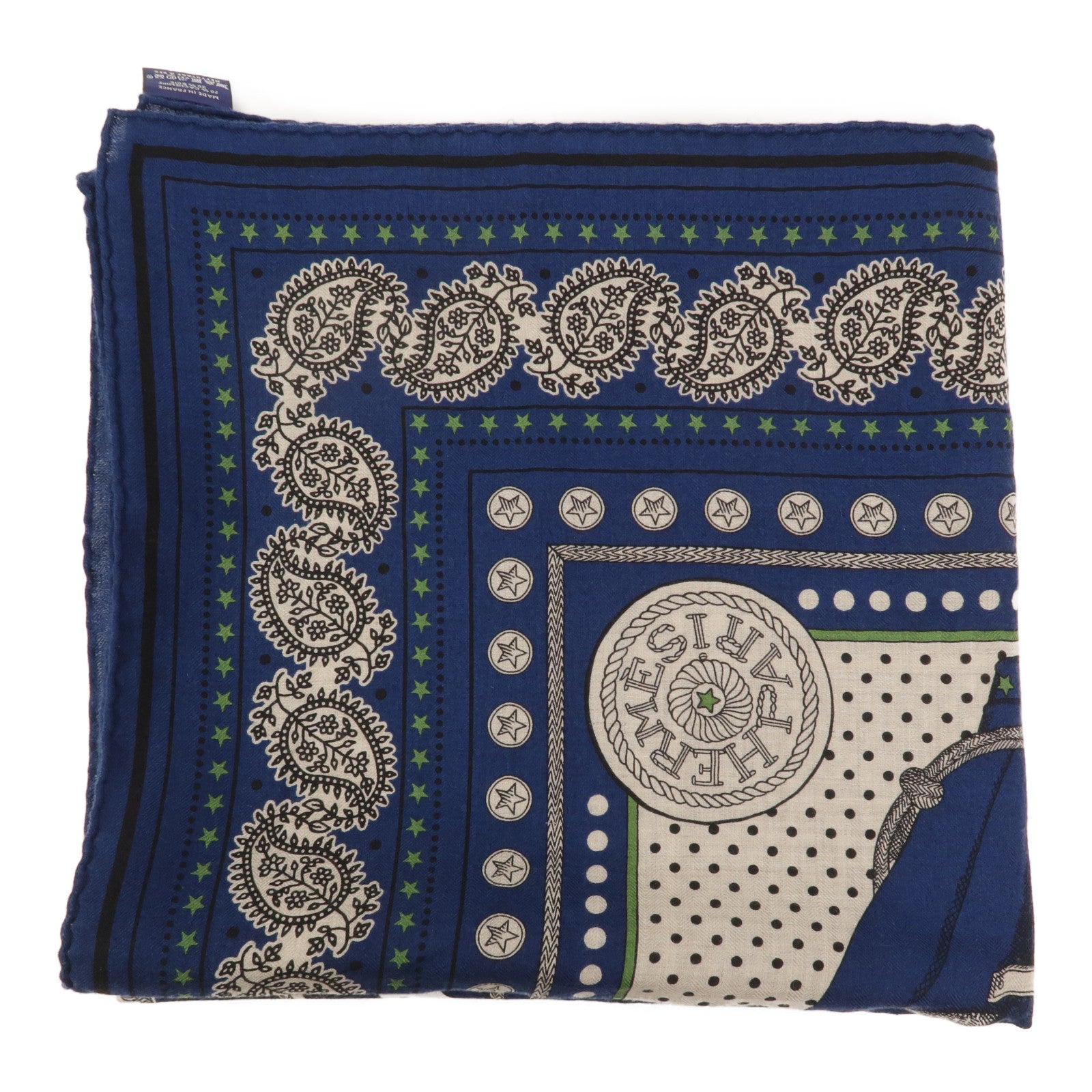 HERMES 羊絨/絲質Scarf 140x140絲巾