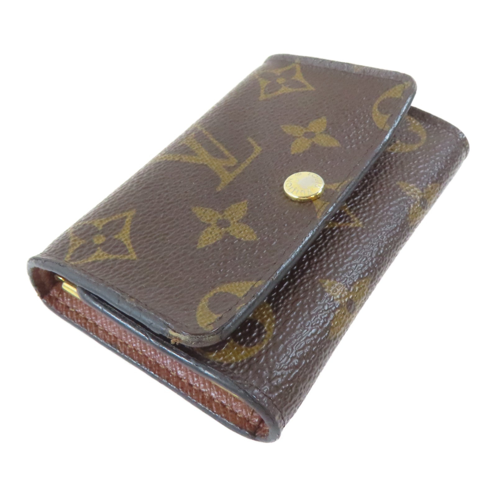 LOUIS VUITTON 【激減優惠】Monogram Key Case金扣鎖匙包啡色