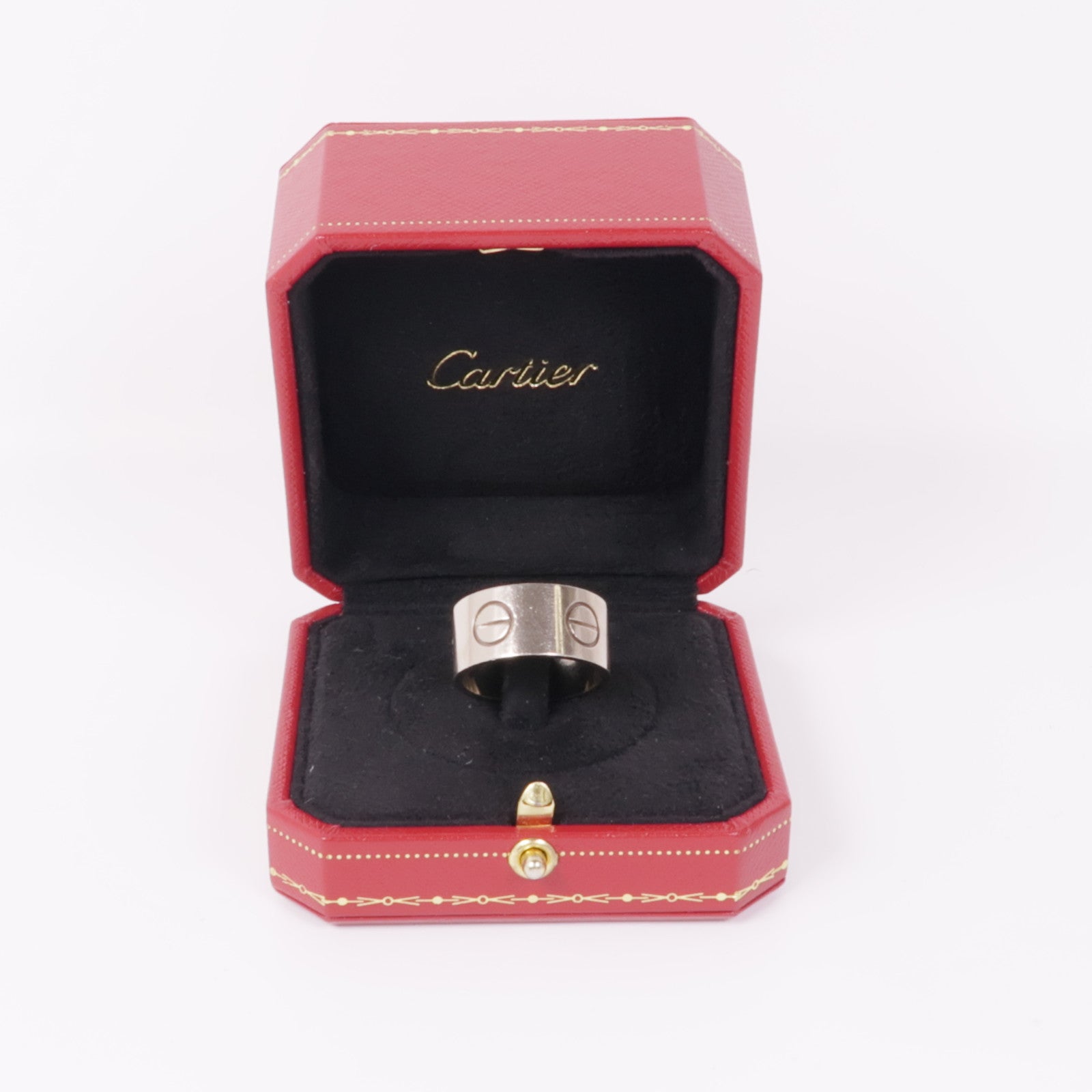 CARTIER 18K白金Love Ring戒指Cartier#63/US#10.25
