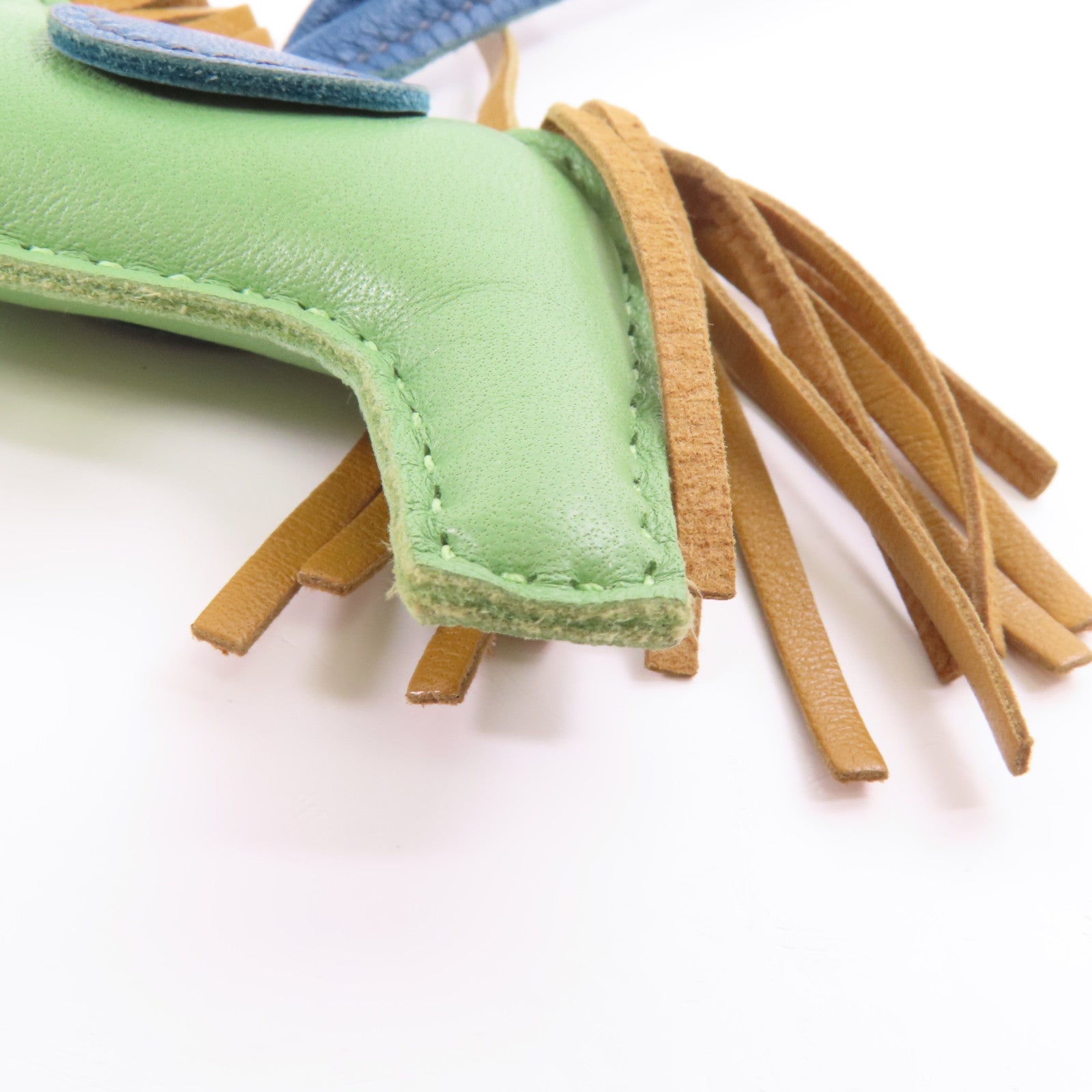 HERMES Rodeo PM Charm Milo Lether Green Brown