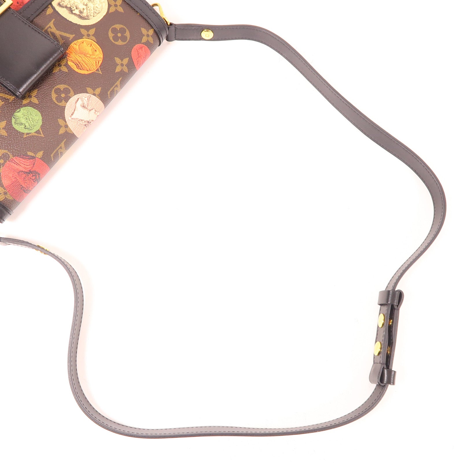 LOUIS VUITTON Monogram LV x Fornasetti Dauphine金扣手挽肩背兩用袋