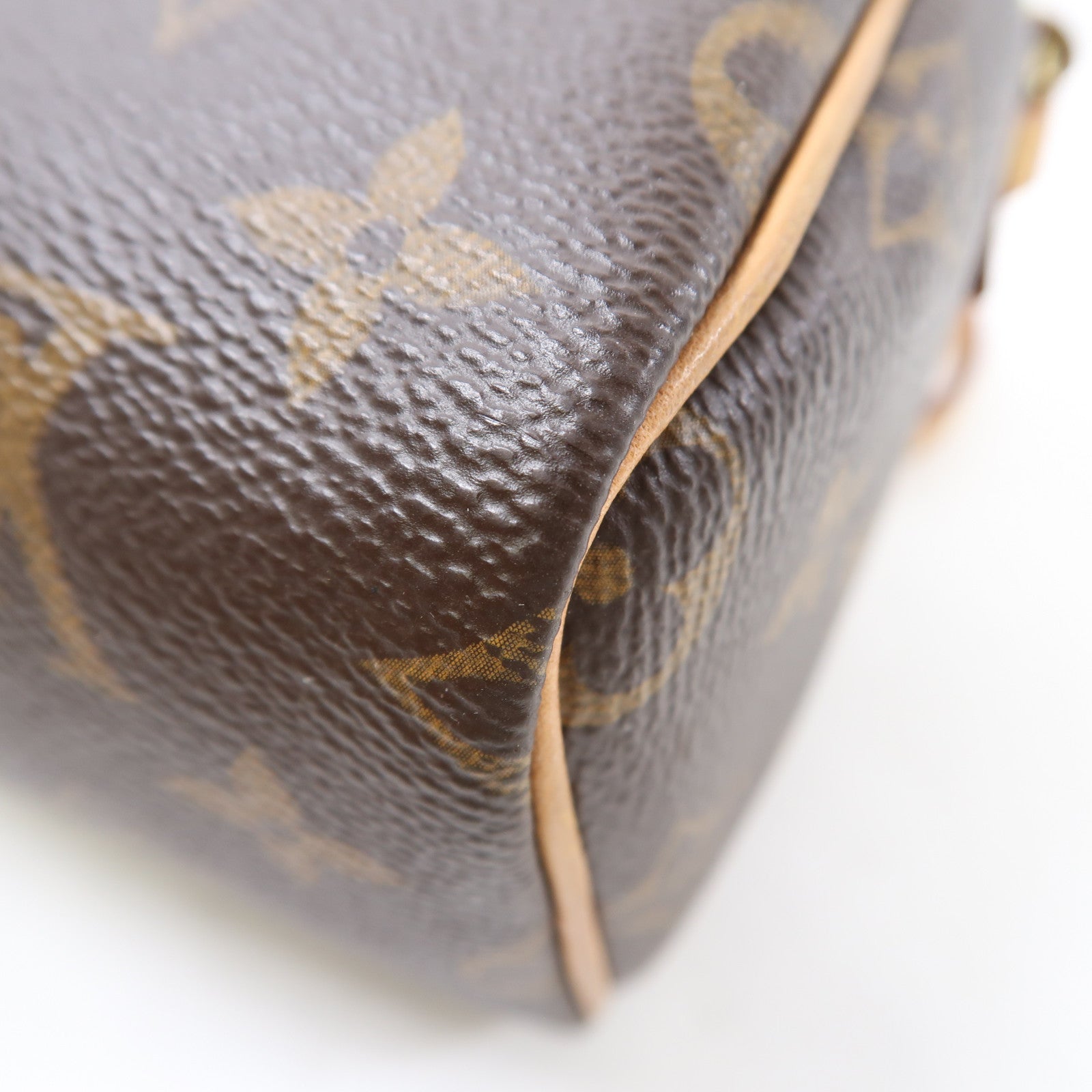 LOUIS VUITTON Monogram Nano Speedy金扣手挽肩背兩用袋棕色