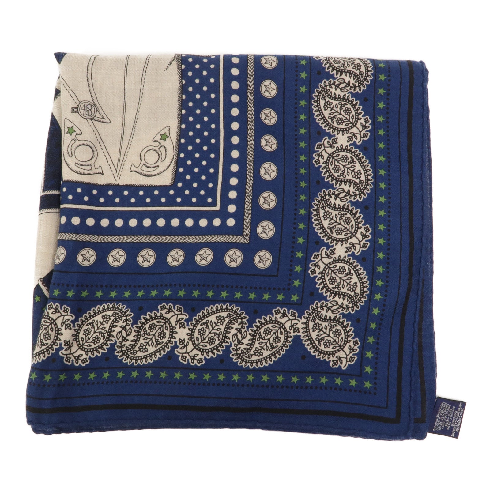 HERMES 羊絨/絲質Scarf 140x140絲巾