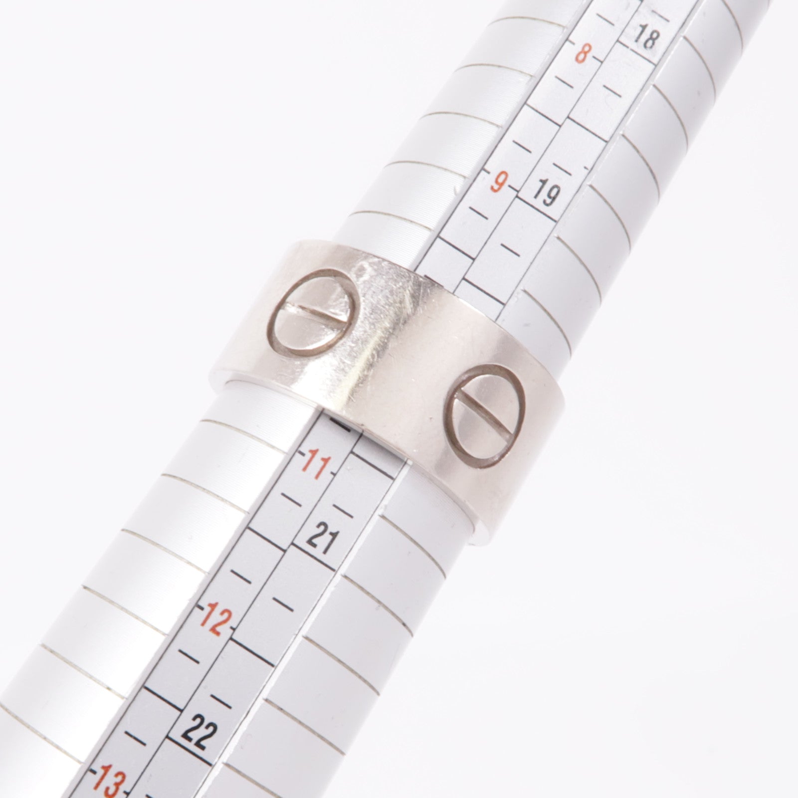 CARTIER 18K白金Love Ring戒指Cartier#63/US#10.25