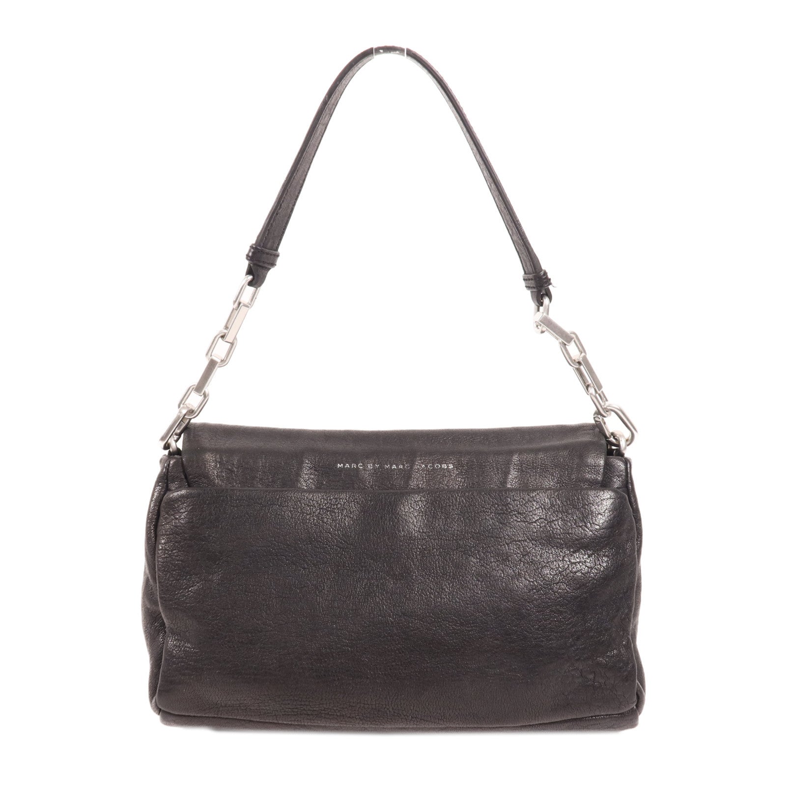 MARC BY MARC JACOBS 羊皮皮革Shoulder Bag銀扣肩背袋