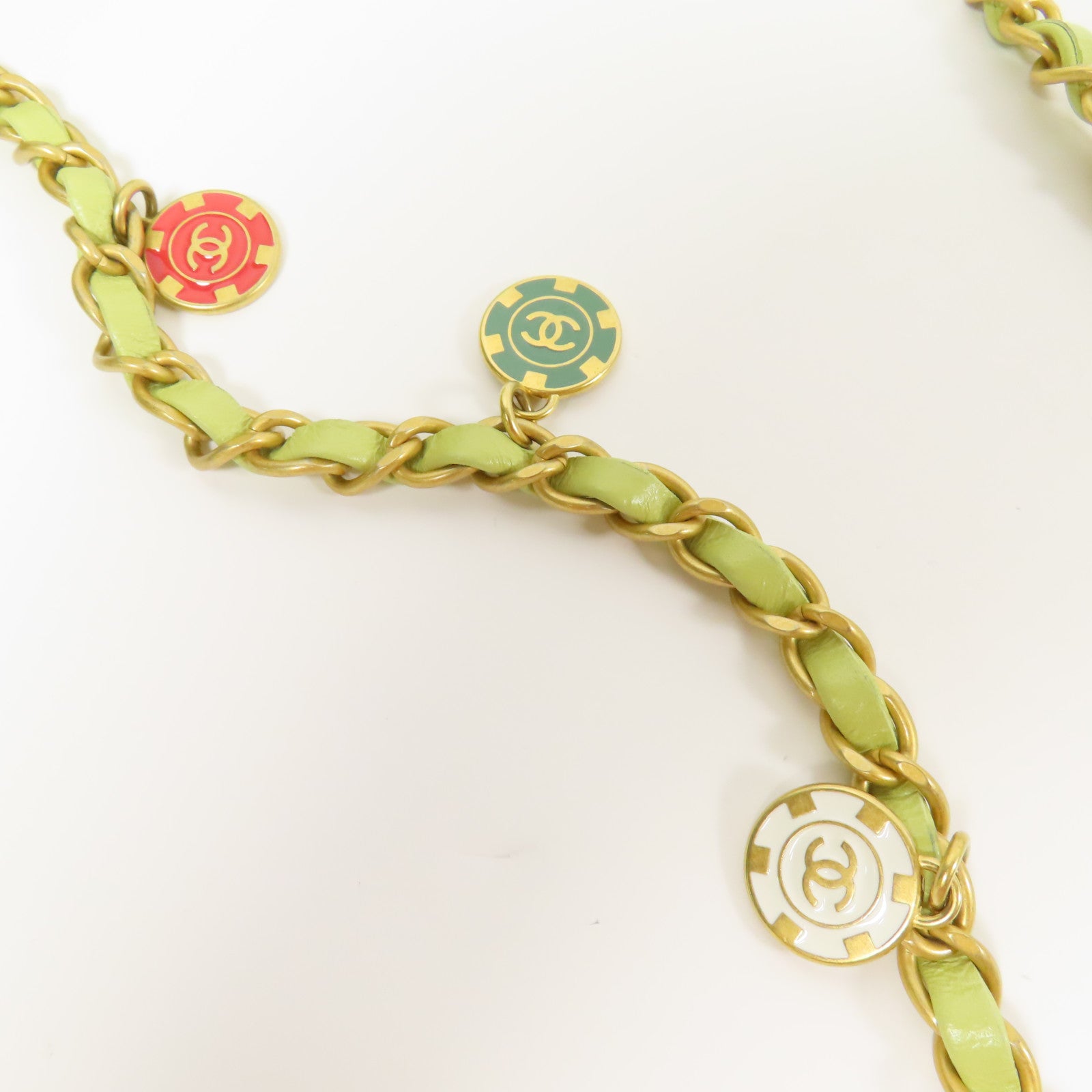 CHANEL 羊皮皮革Charms Chain Mini Flap金扣肩背袋