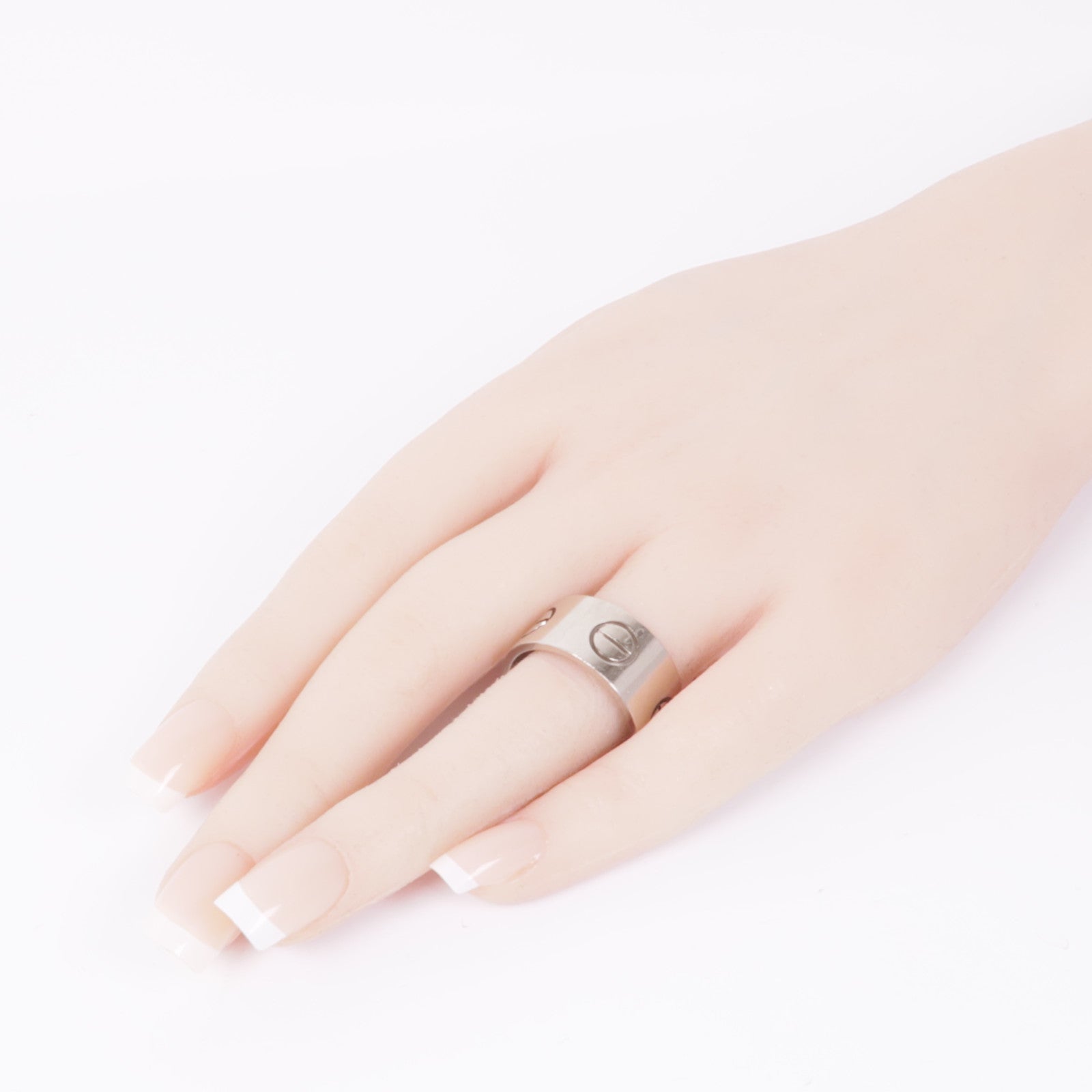 CARTIER 18K白金Love Ring戒指Cartier#63/US#10.25