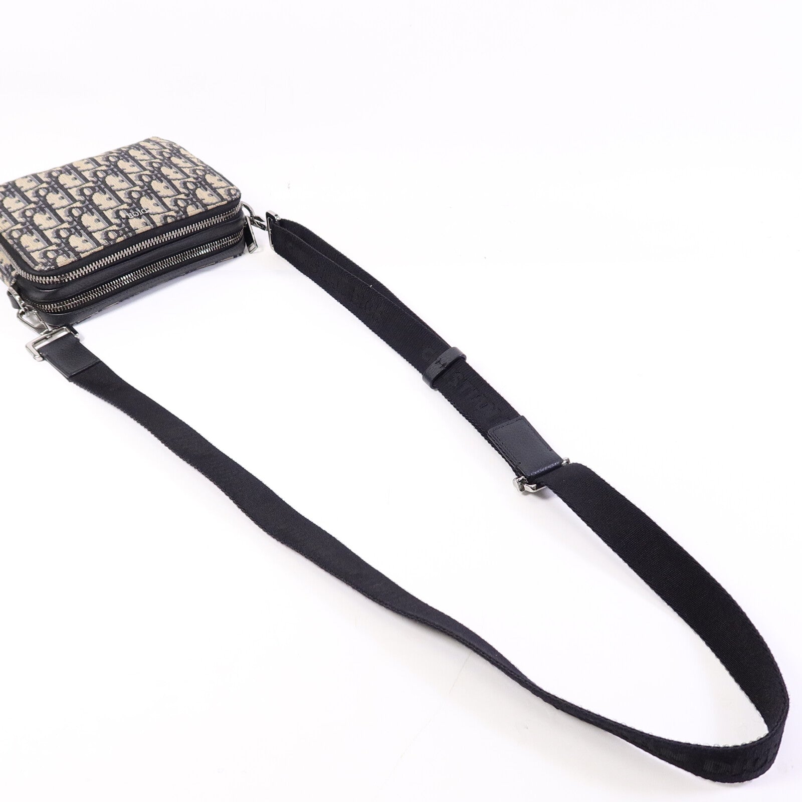 Dior 帆布Zipped Pouch With Strap肩背袋