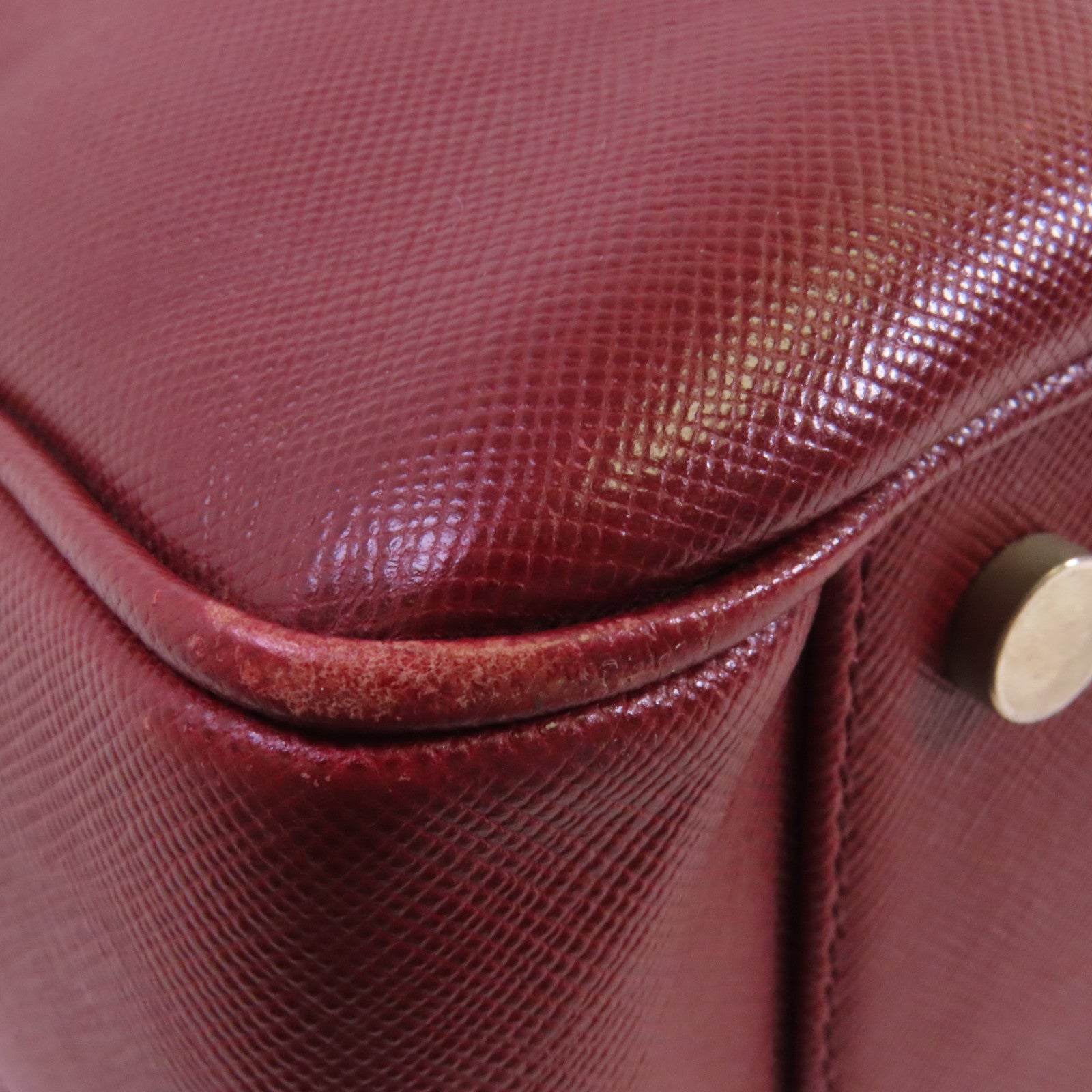 BURBERRY 牛皮皮革Boston Bag銀扣手挽袋